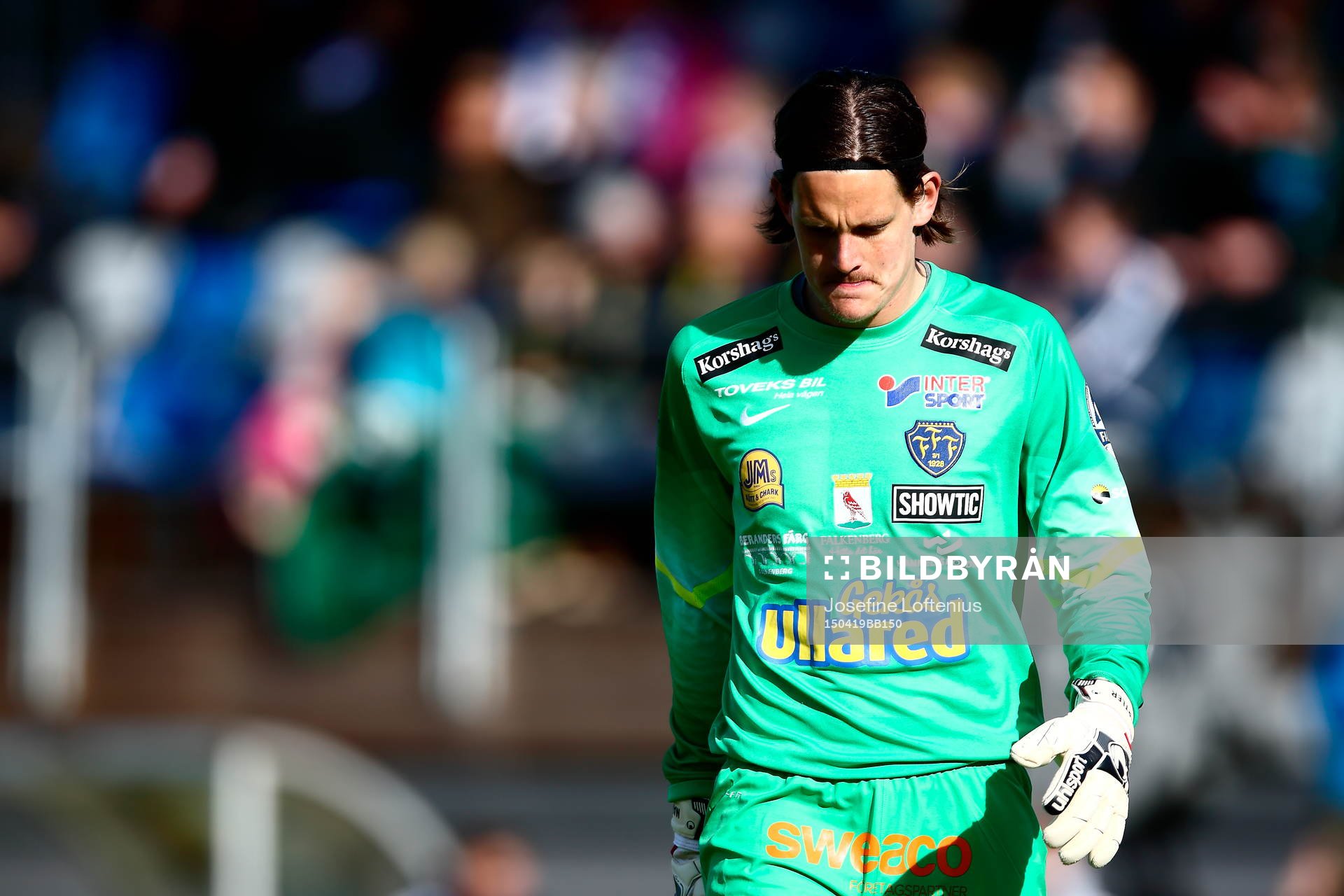 Falkenbergs målvakt Otto Martler deppar