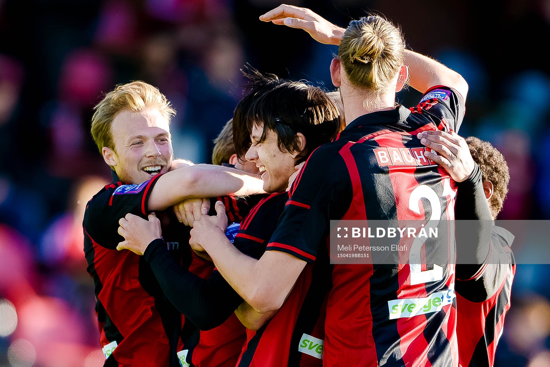 Brommapojkarnas spelare jublar