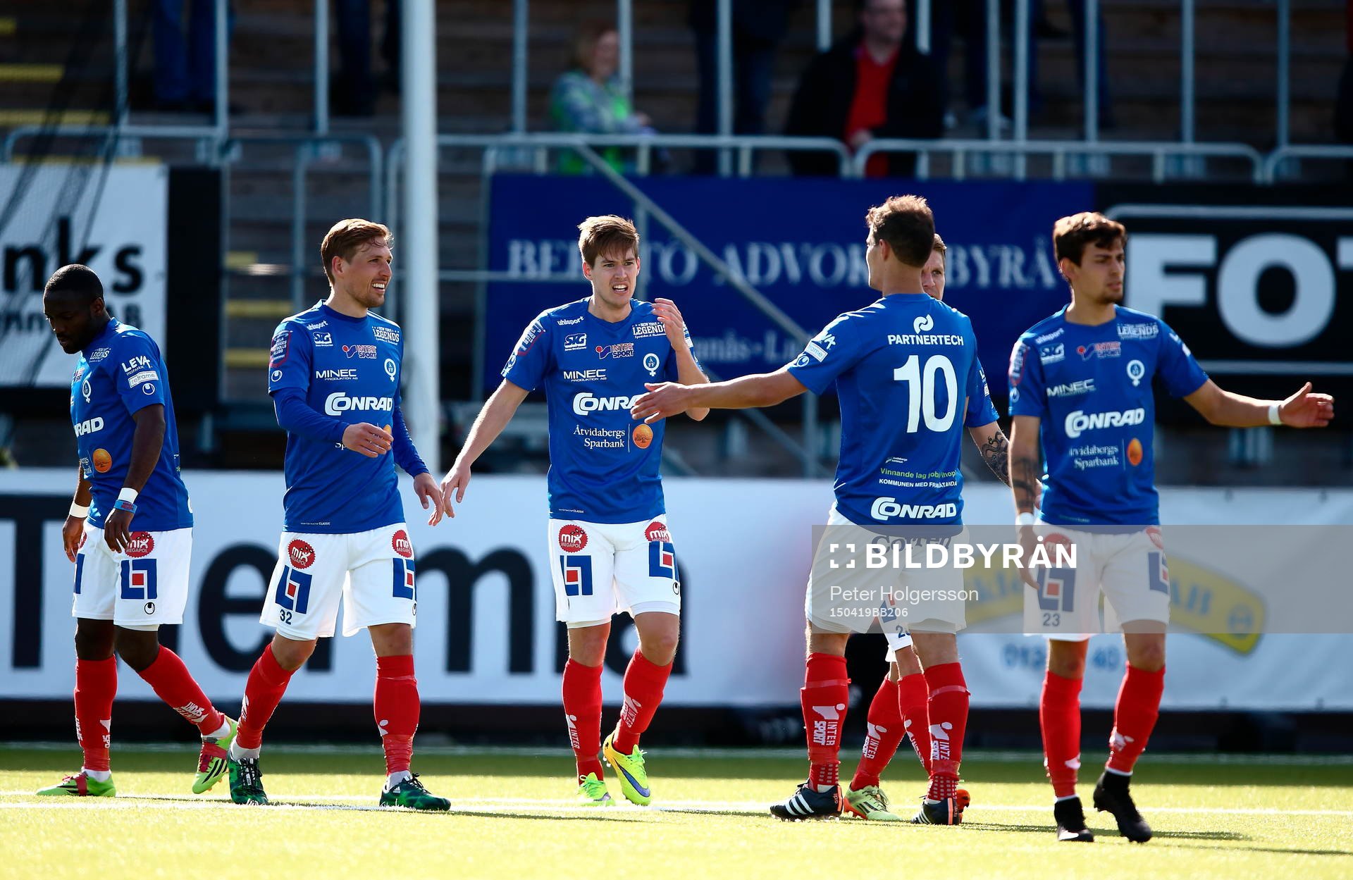 Åtvidabergs spelare jublar