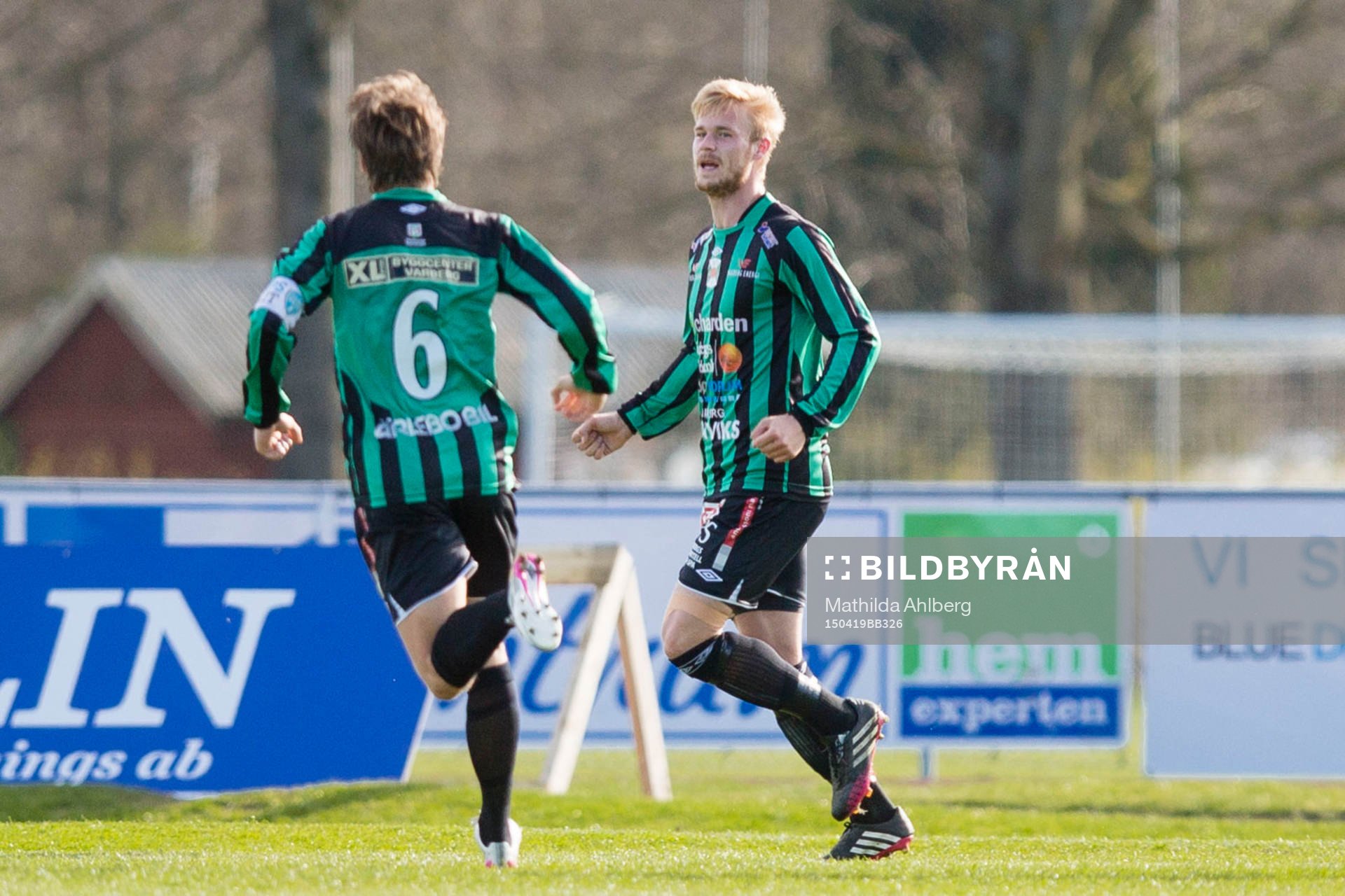 Varbergs Mats André Kaland firar sitt mål