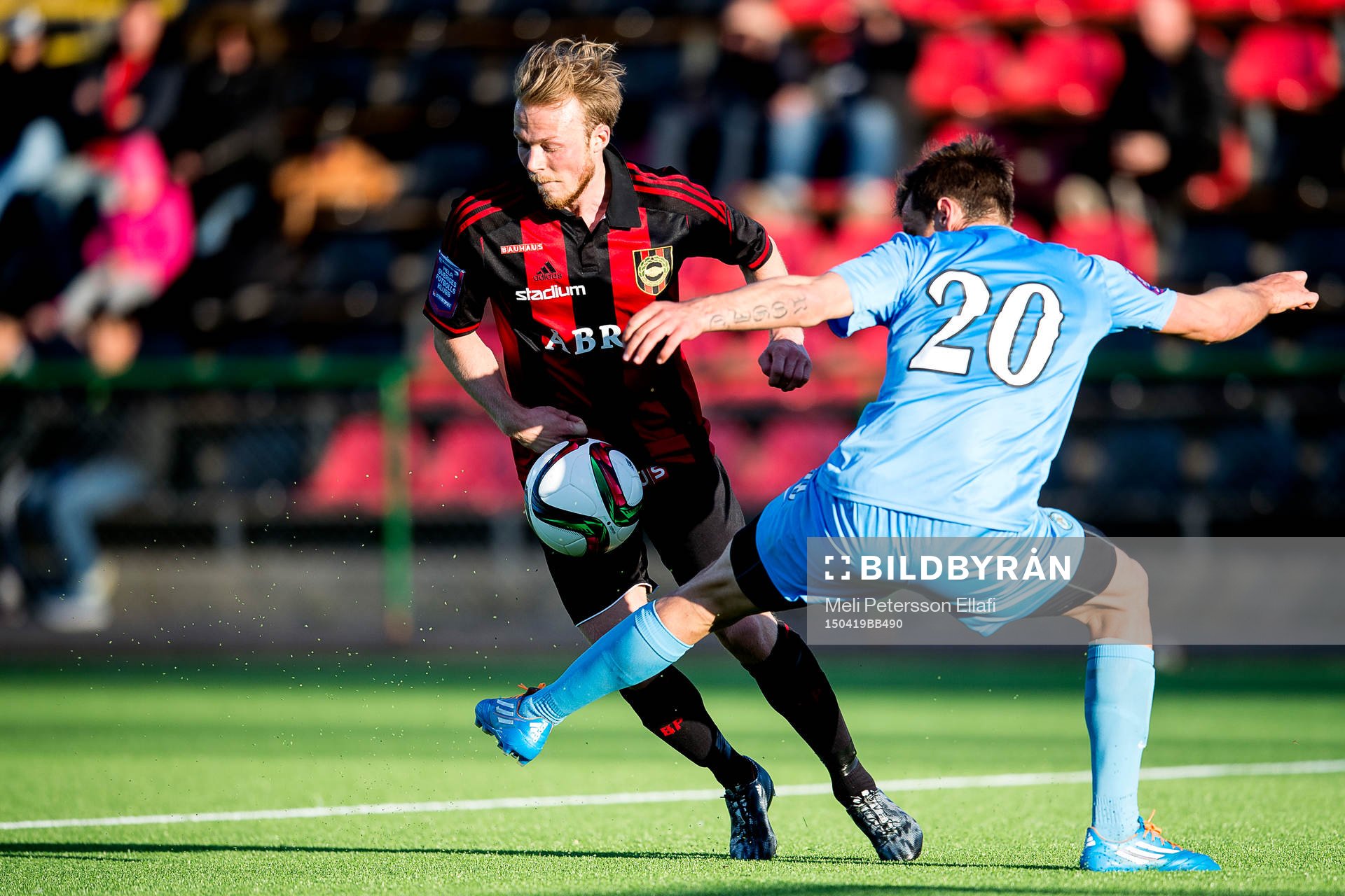 Brommapojkarnas Pontus Åsbrink och Athletics Filip Rogic