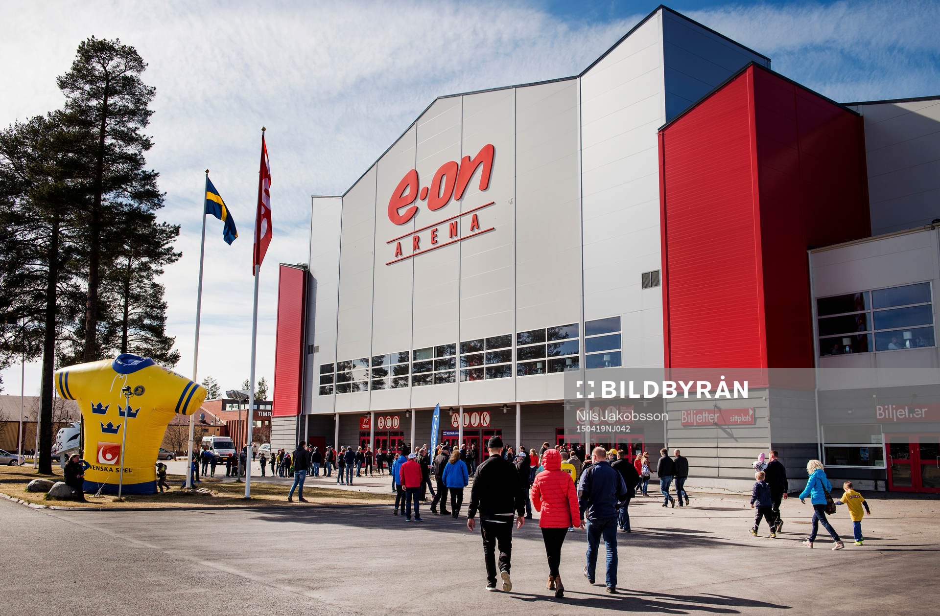 Eon-Arena innan ishockeymatchen mellan Sverige och Tjeckien