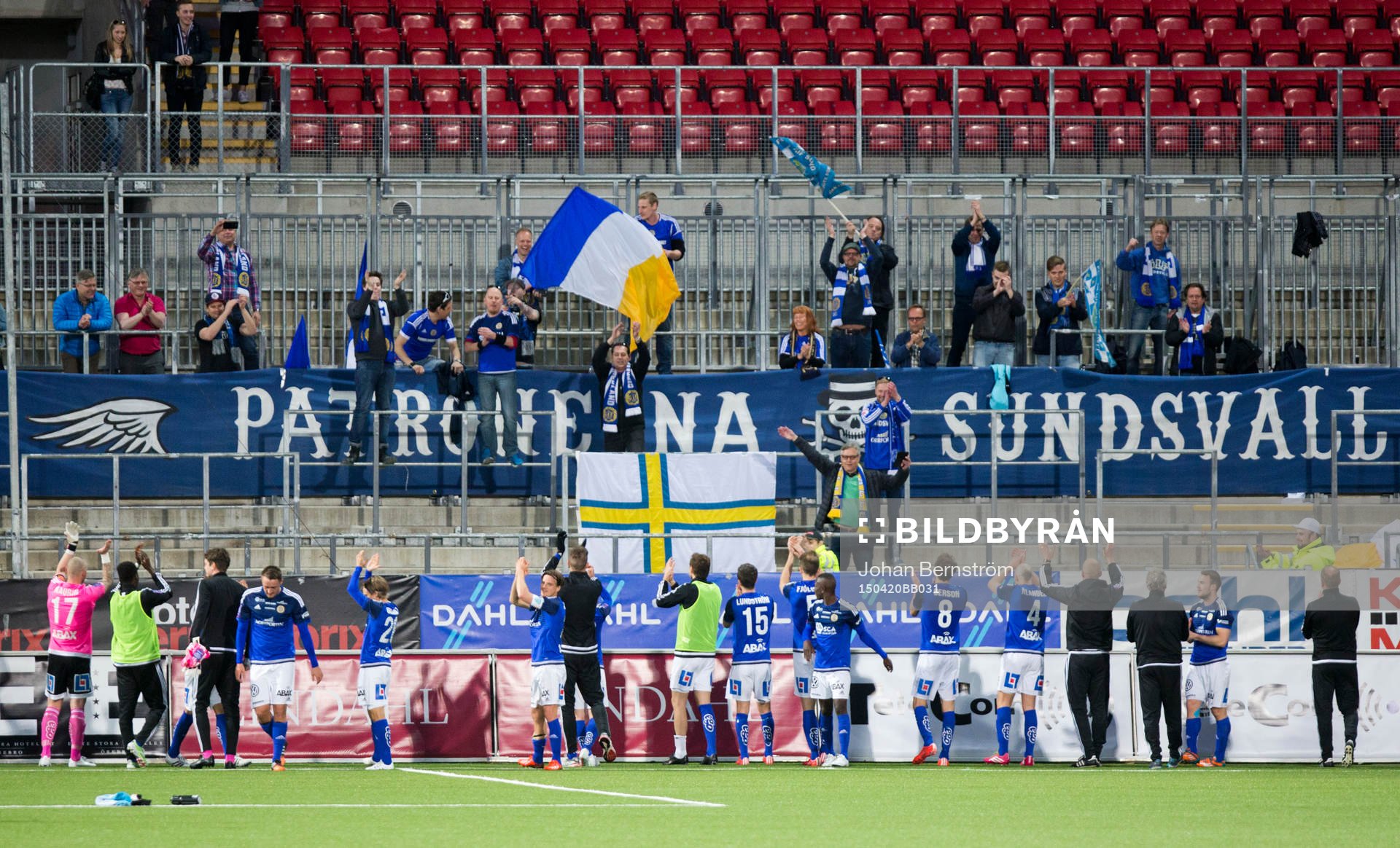 Jubel hos Sundsvalls spelare