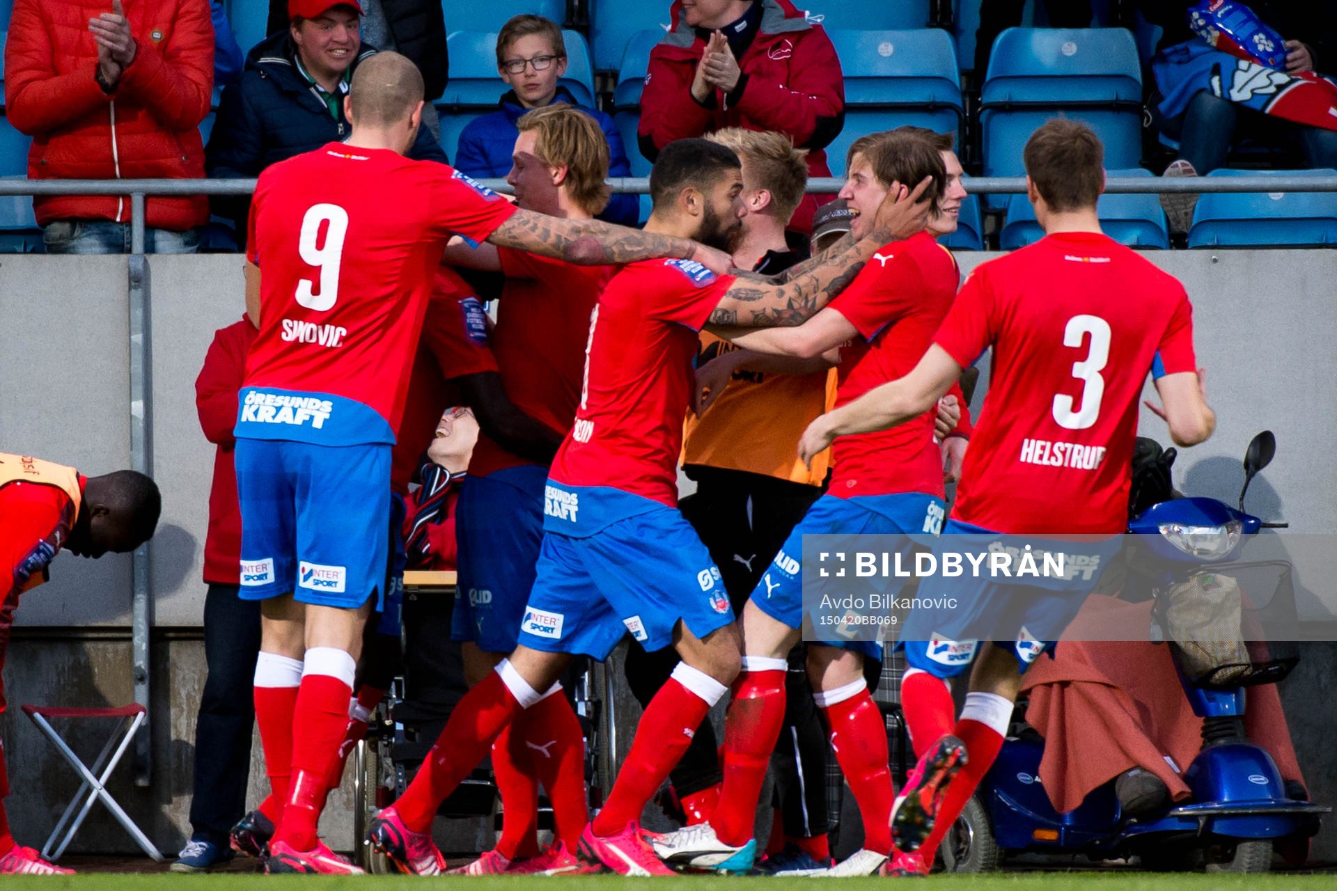 Helsingborgs Lalawélé Atakora jublar