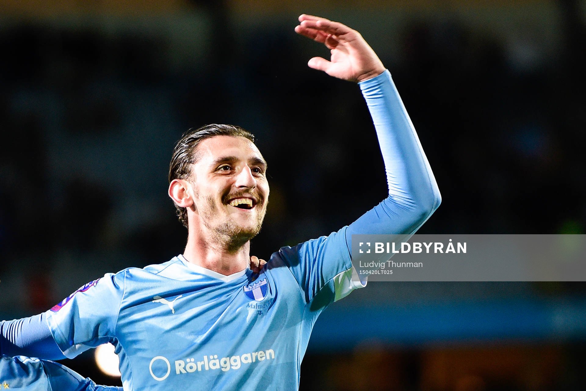 Malmö FFs Agon Mehmeti jublar