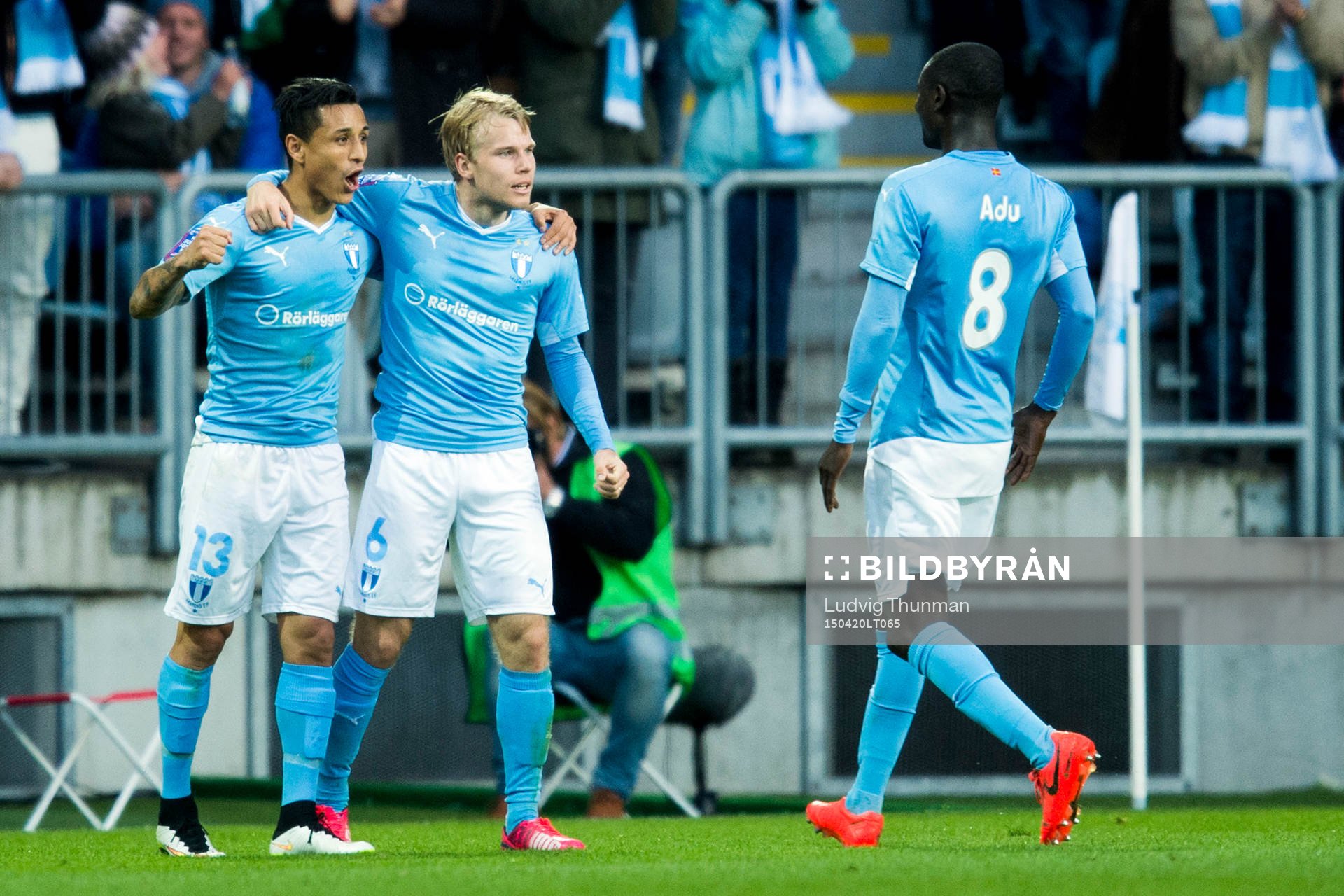 Malmö FFs Victor Yoshimar Yotun Flores och Enock Kofi Adu