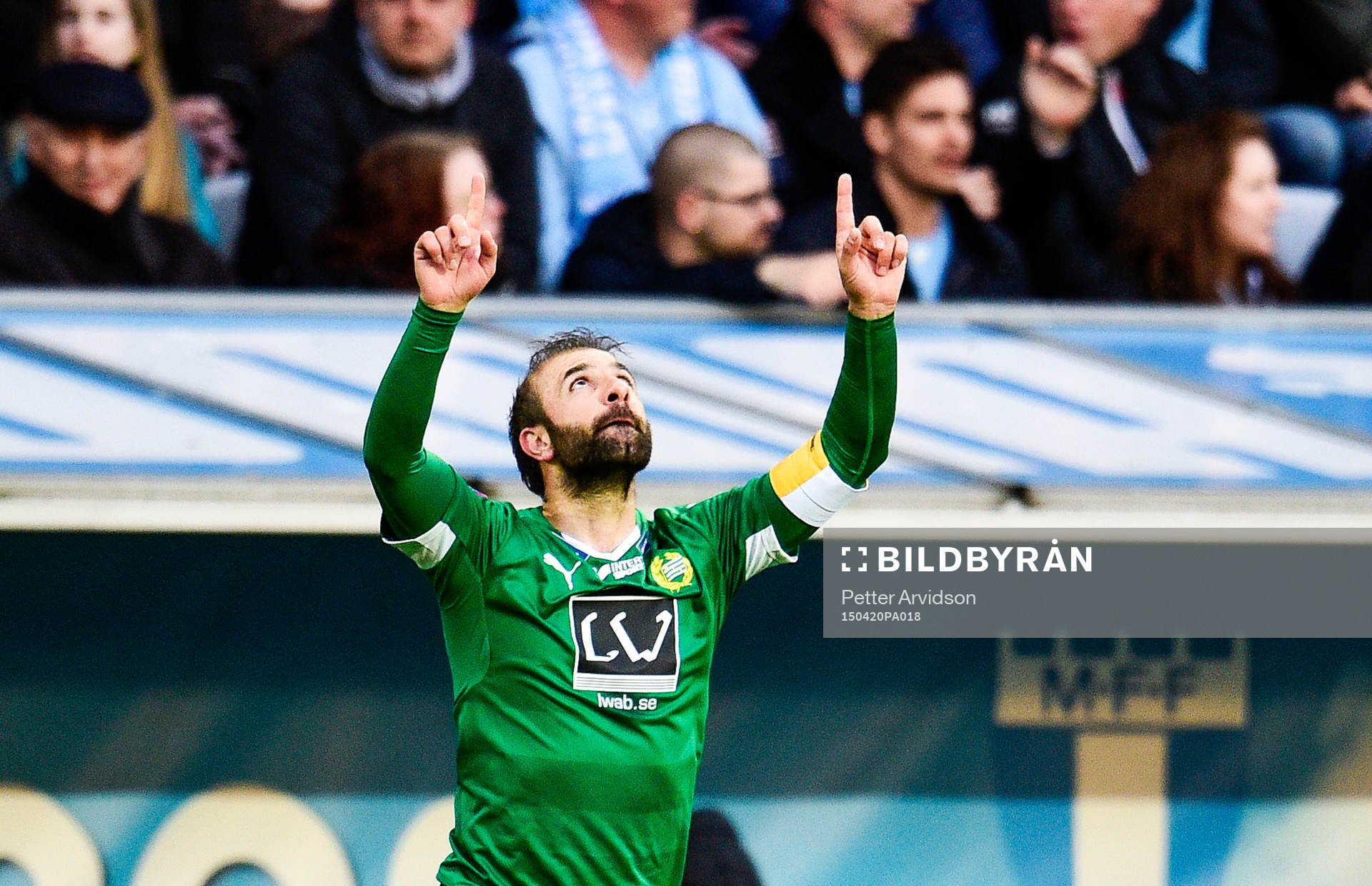 Hammarbys Kennedy Bakircioglu jublar