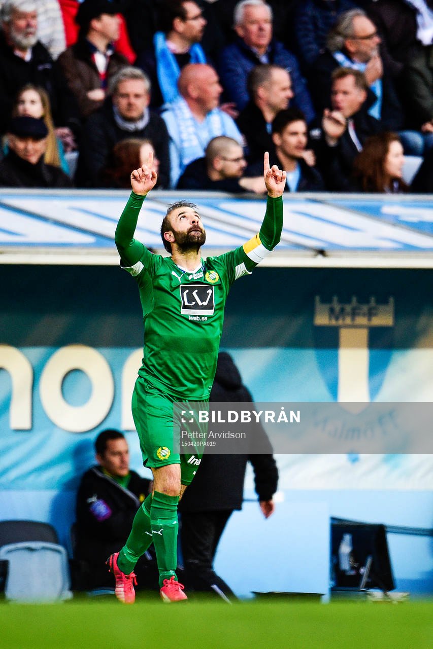 Hammarbys Kennedy Bakircioglu jublar
