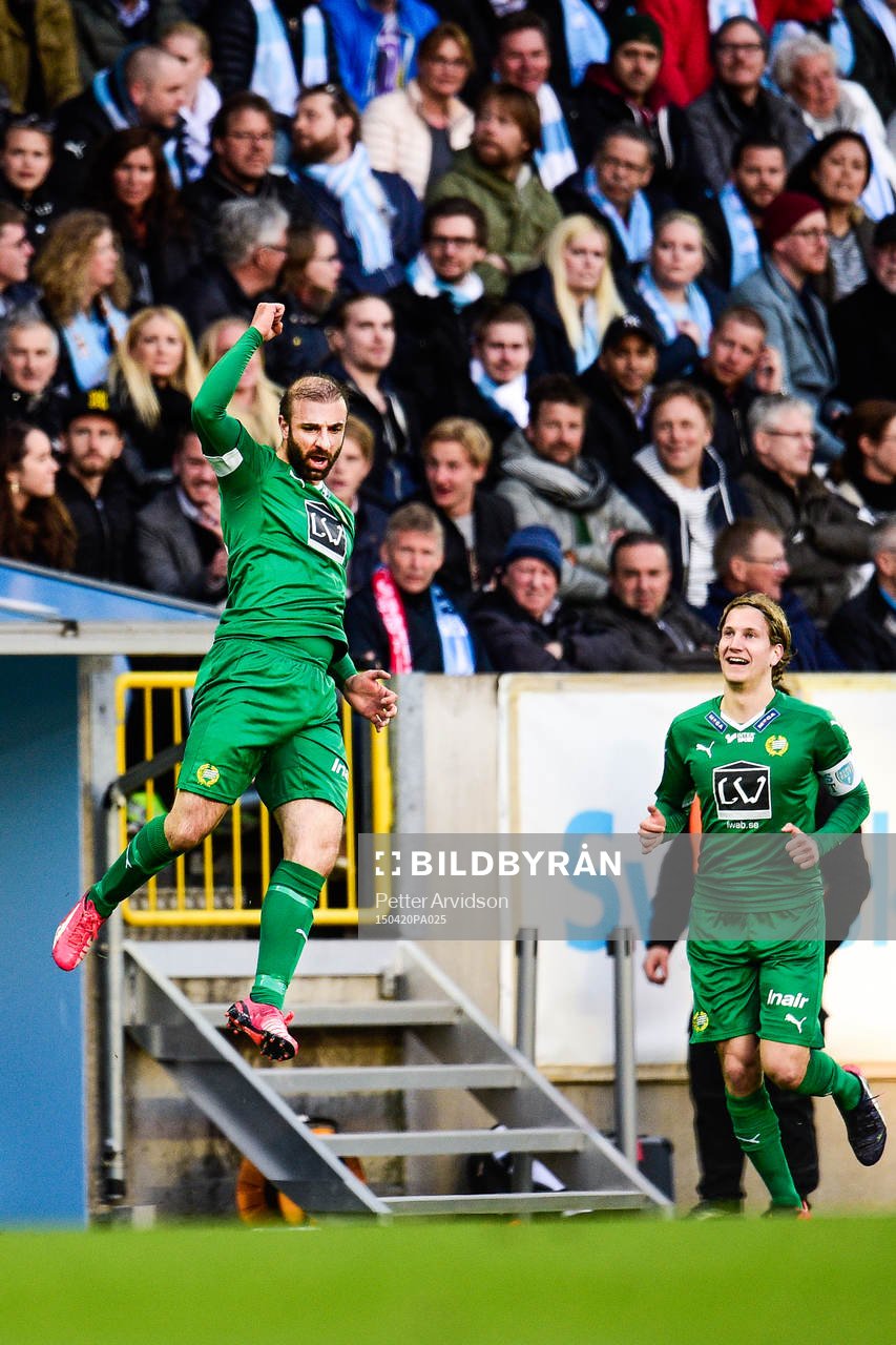 Hammarbys Kennedy Bakircioglu jublar