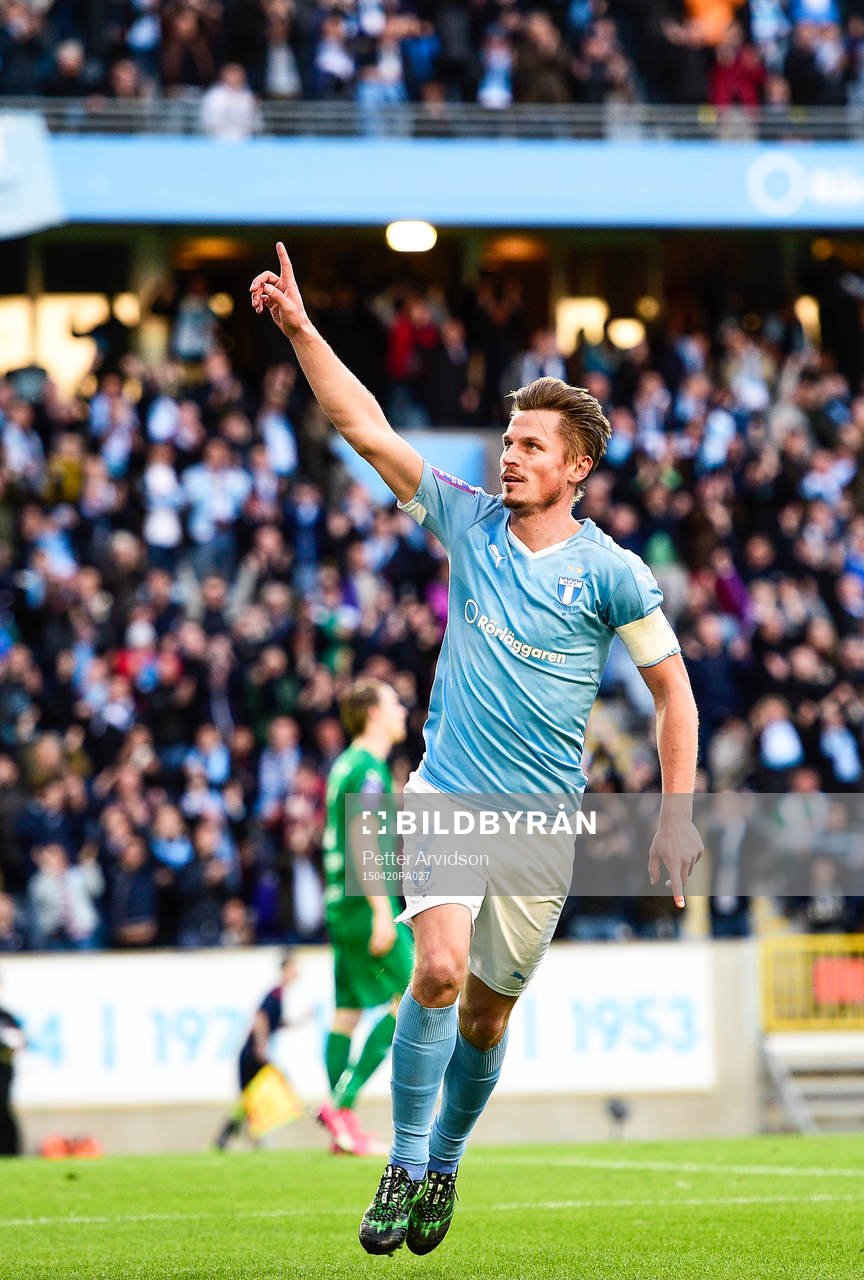 Malmö FFs Markus Rosenberg jublar