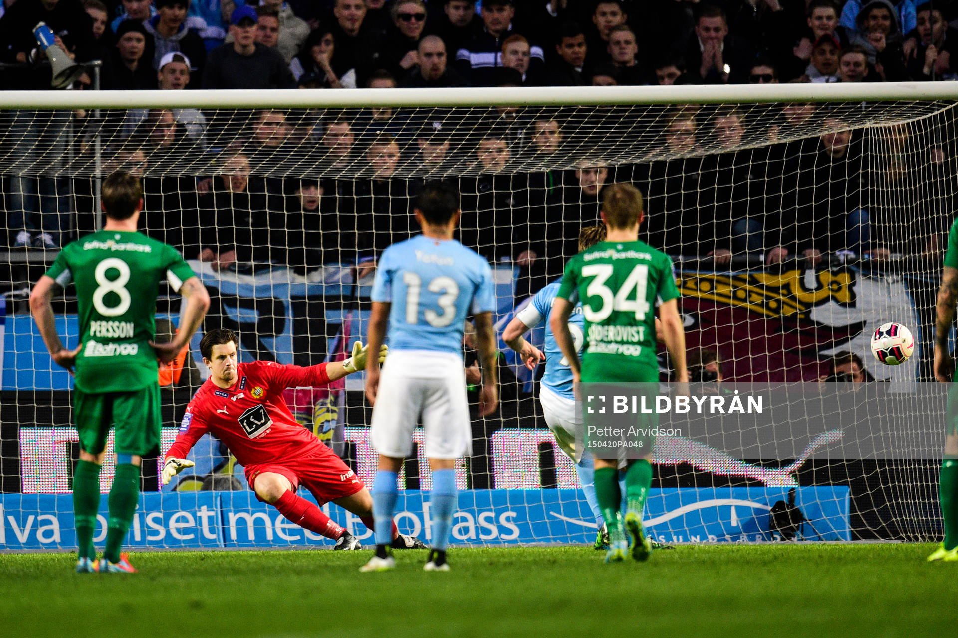 Malmö FFs Markus Rosenberg missar straffspark