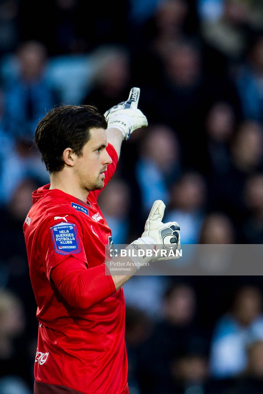 Hammarbys målvakt Johannes Hopf