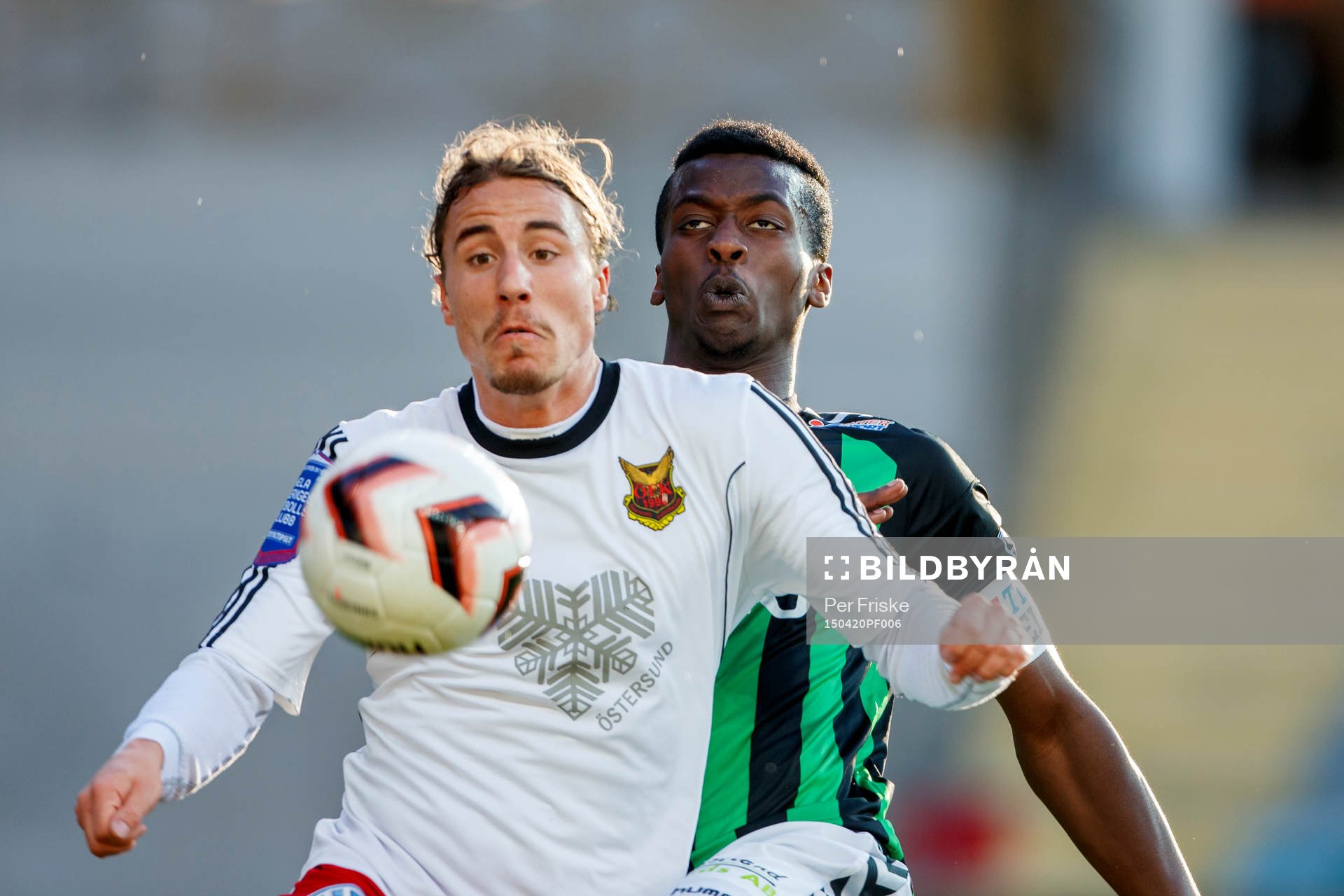 Östersunds Jonathan Azulay och Gais Bryan Johansson