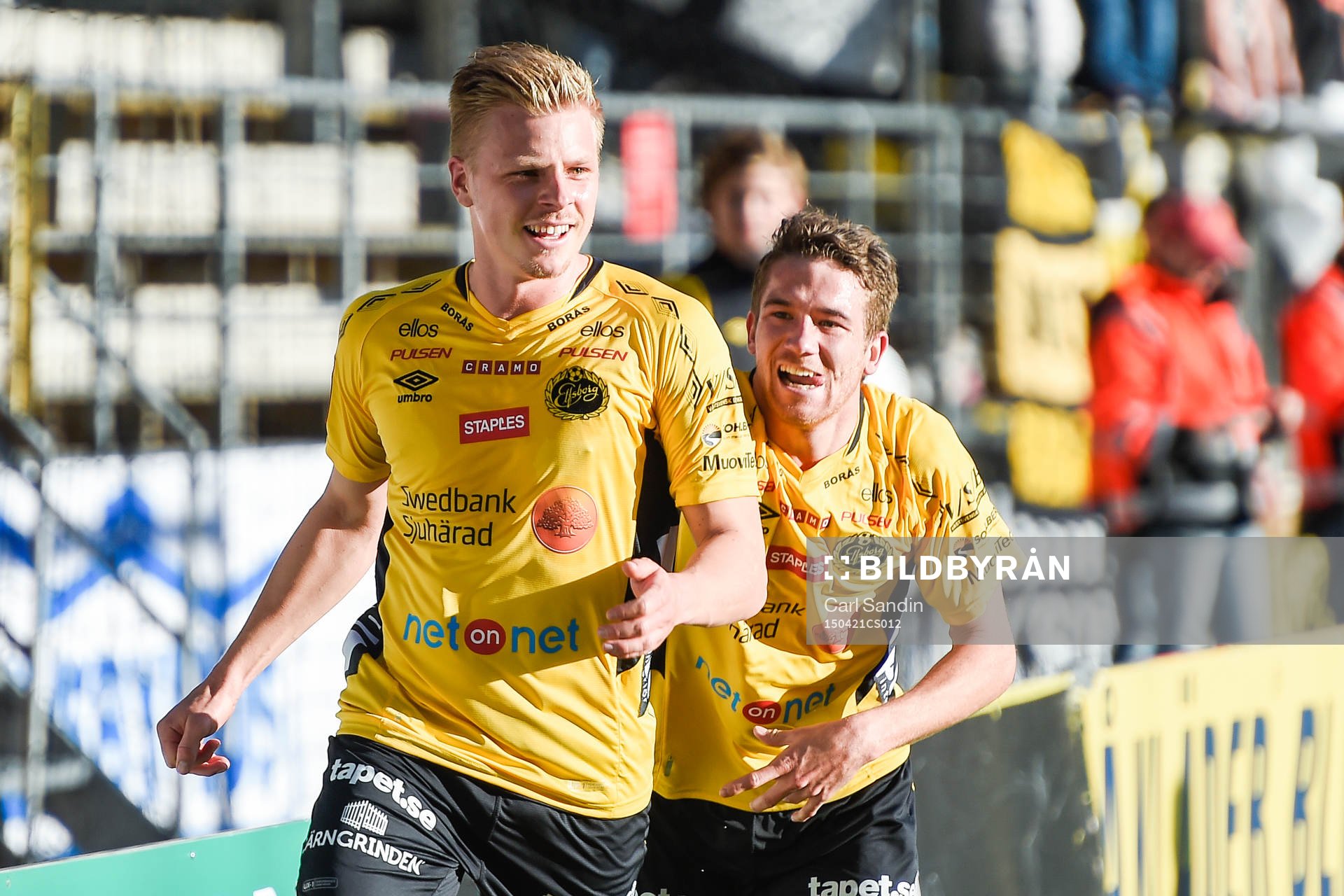 Elfsborgs Per Frick och Marcus Rohdén jublar