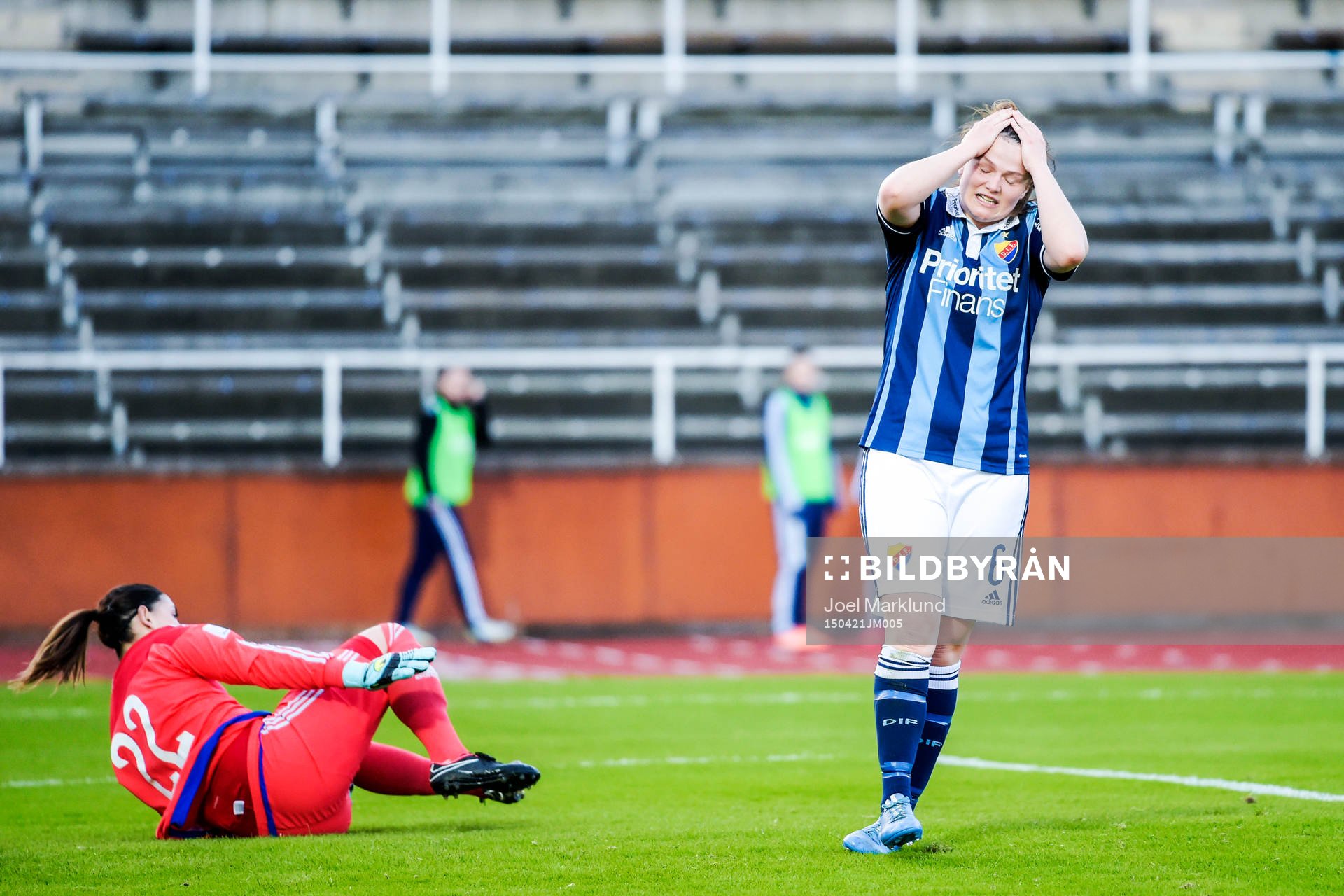 Djurgårdens Mikaela Uthas deppar