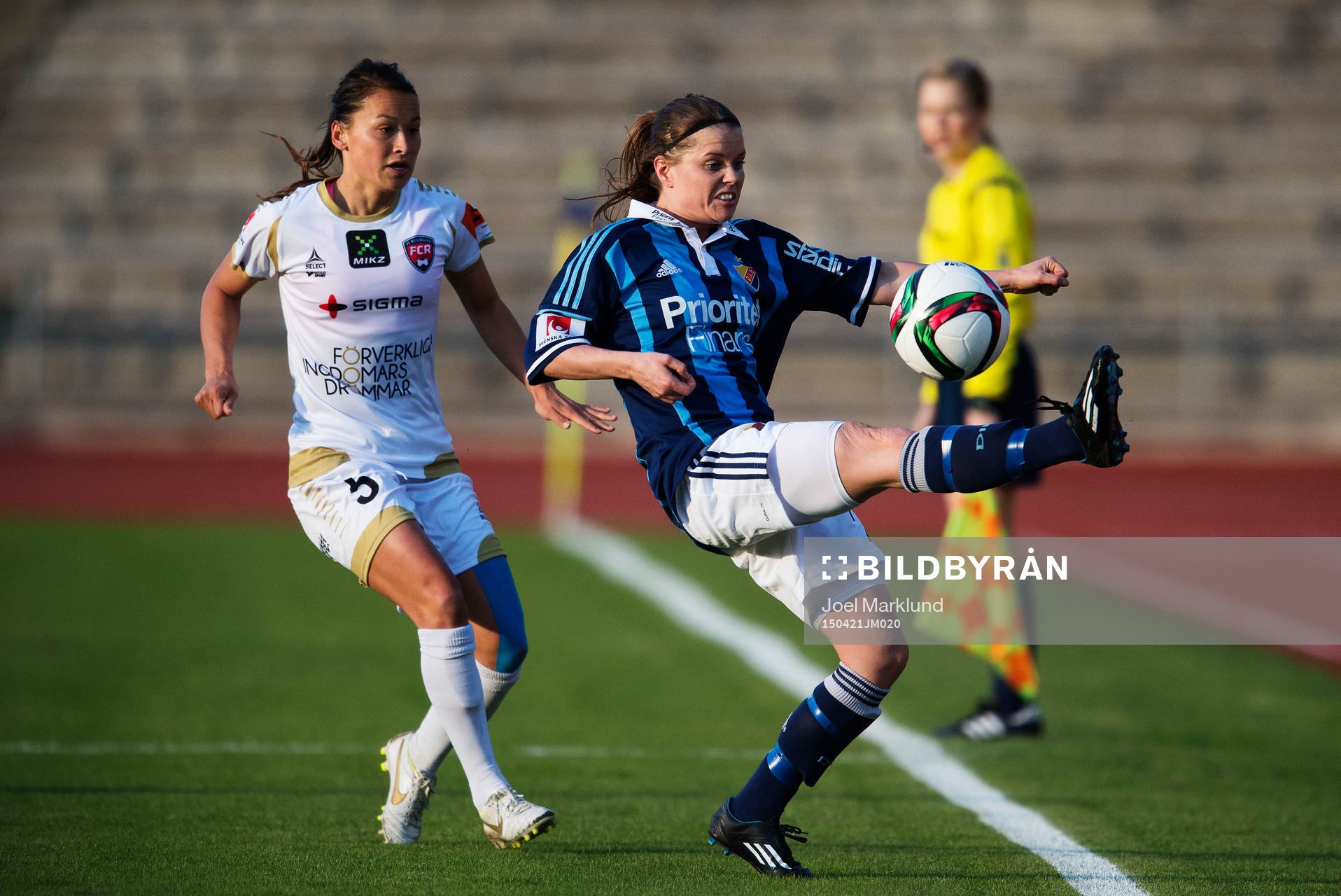 Rosengårds Alexandra Riley och Djurgårdens Hanna Lundqvist