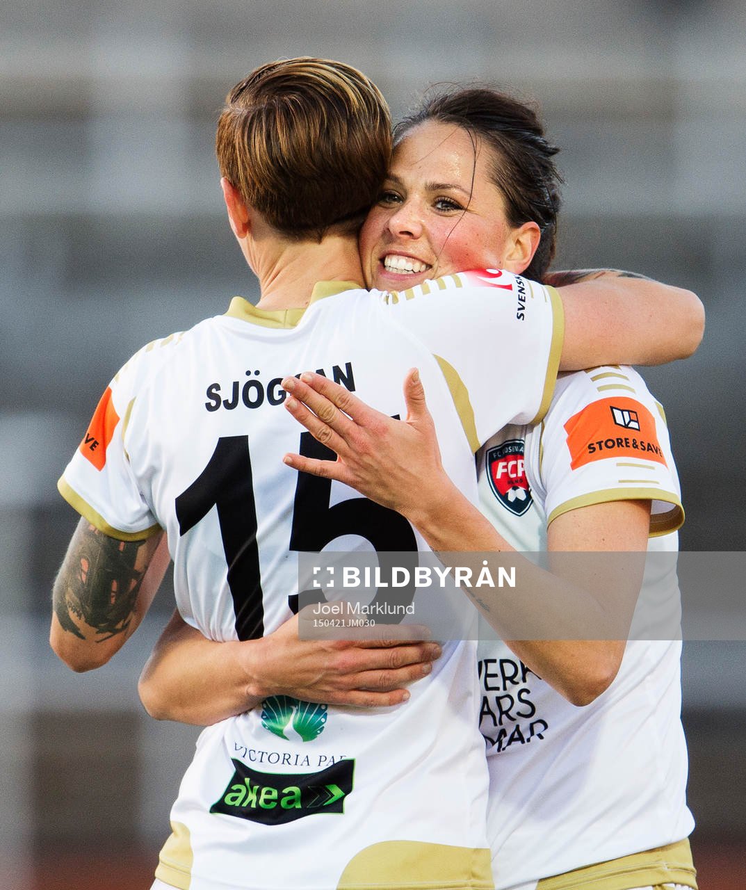 Rosengårds Therese Sjögran och Sara Björk Gunnarsdottir
