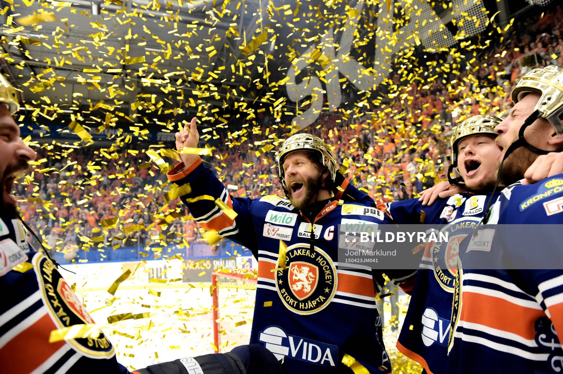 Växjös Tomi Kallio jublar