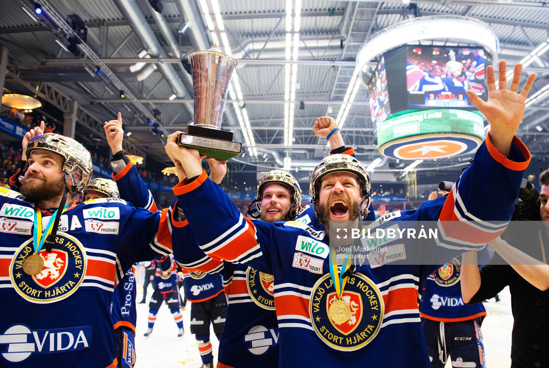 Växjös Noah Welch, Alexander Johansson och Tomi Kallio