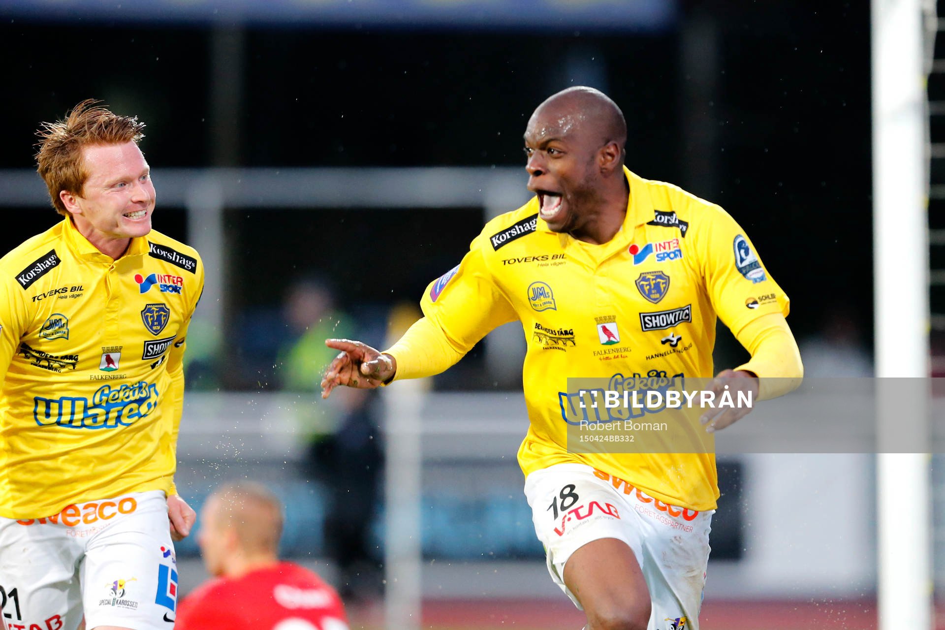 Falkenbergs Hakeem Araba jublar
