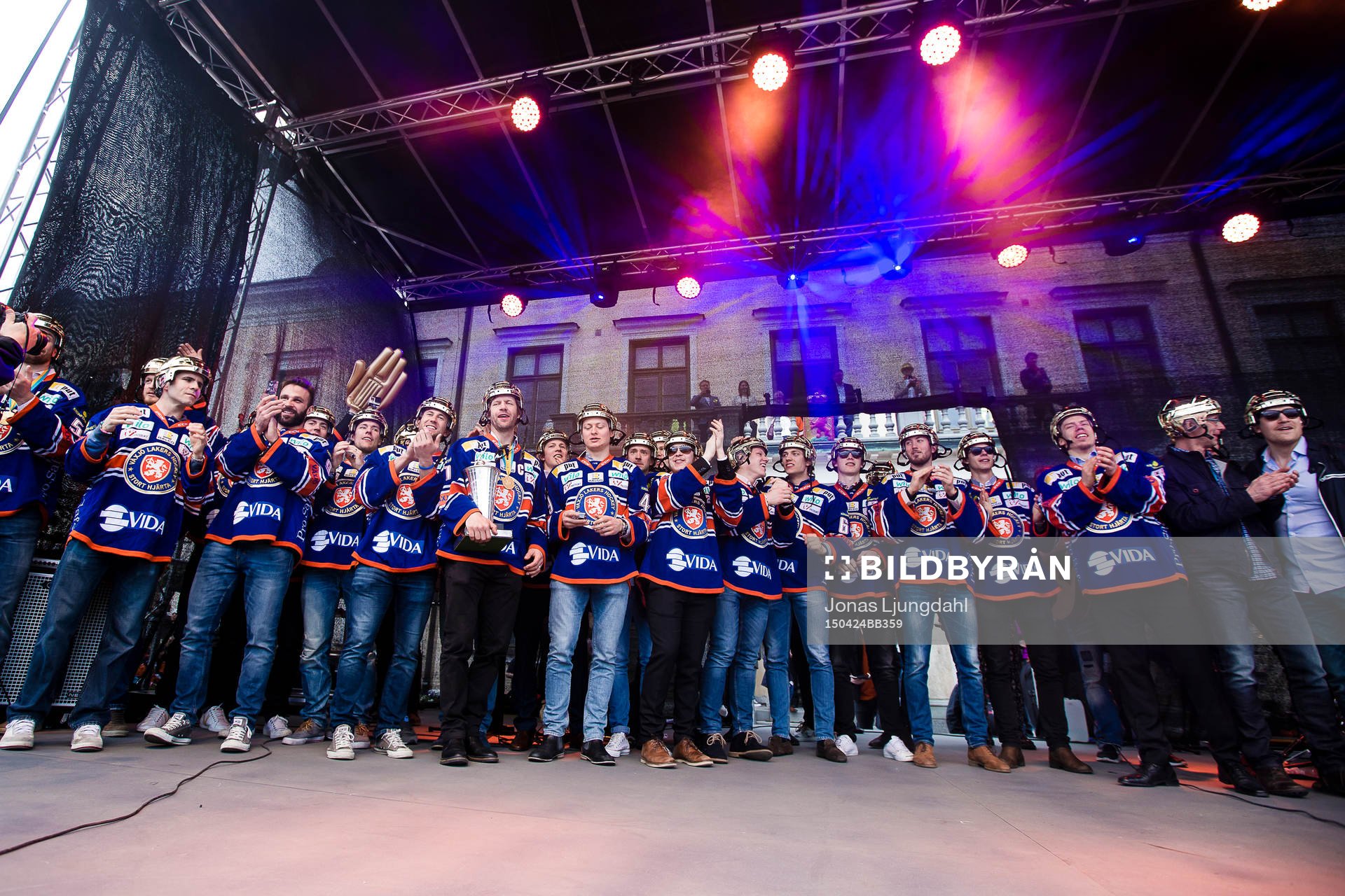 Växjö firar SM-guld på Stortorget