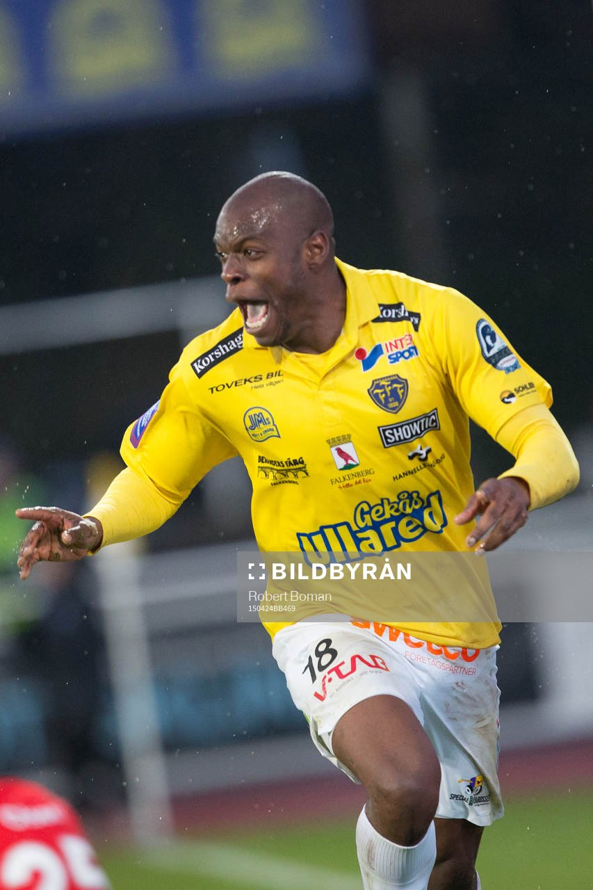 Falkenbergs Hakeem Araba jublar