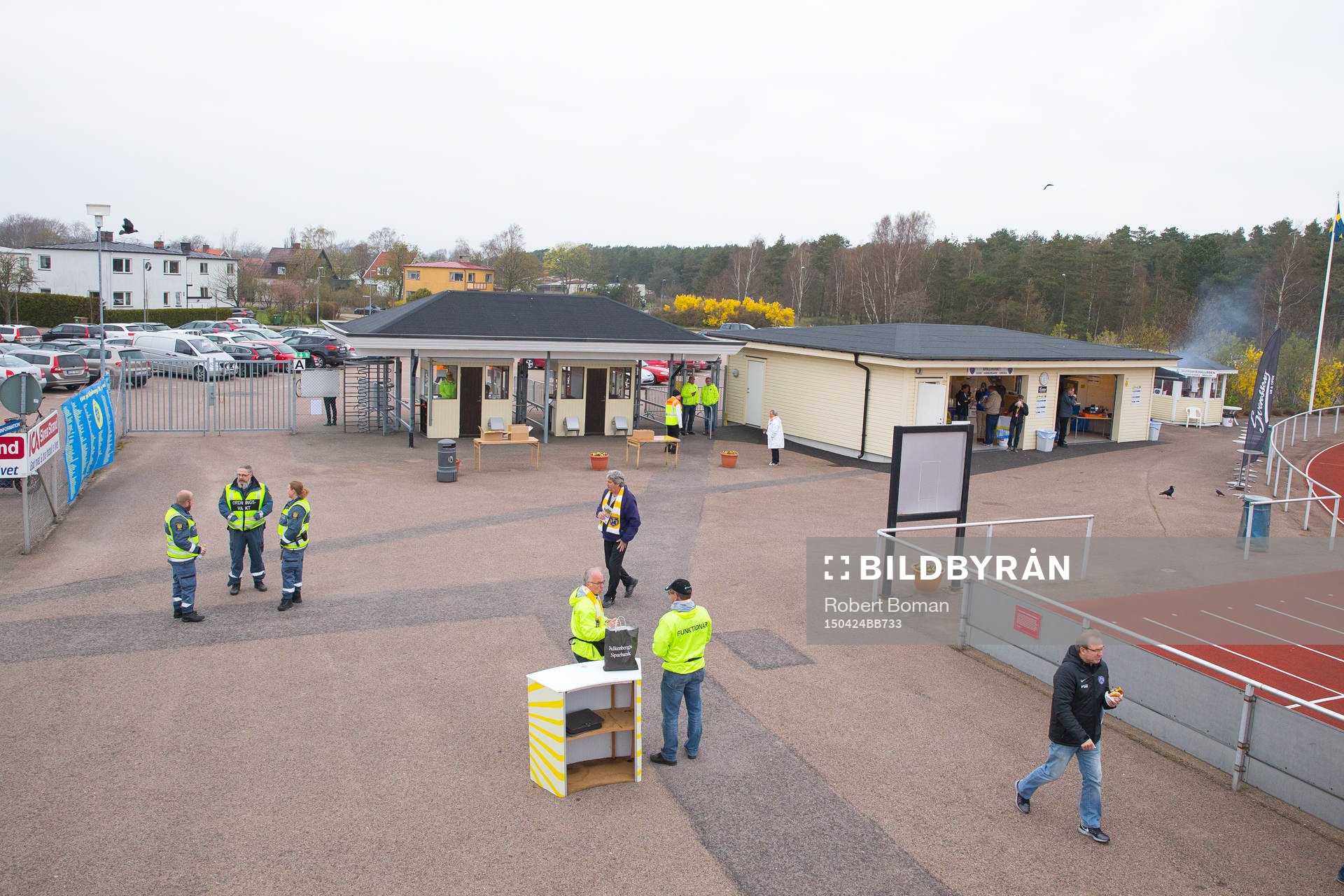 Falkenbergs ip före fotbollsmatchen i Allsvenskan mellan