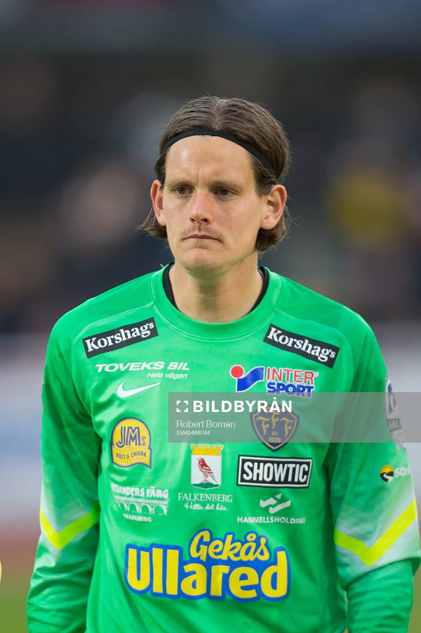 Falkenbergs Målvakt Otto Martler före fotbollsmatchen i
