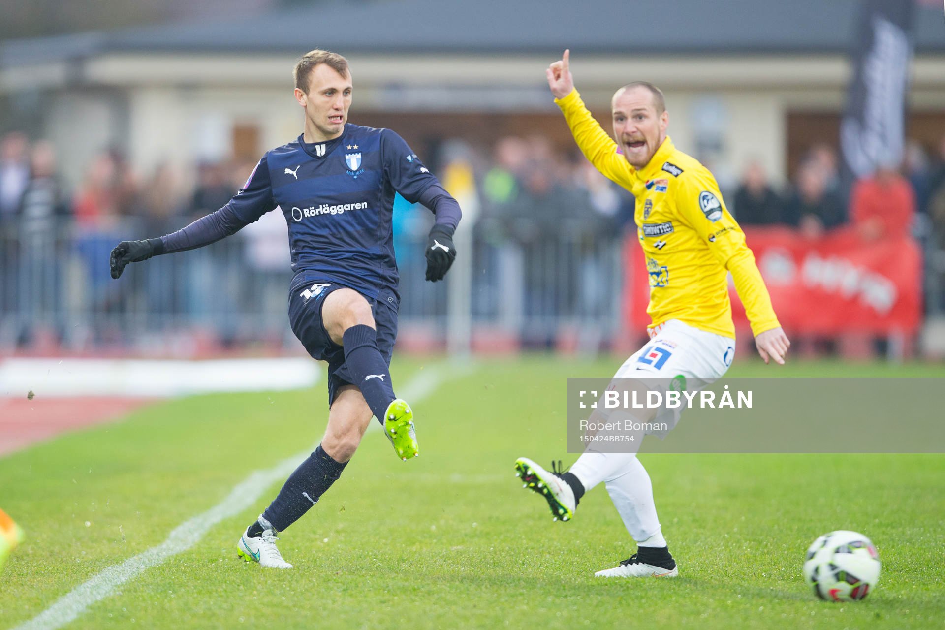 under fotbollsmatchen i Allsvenskan mellan Falkenberg och