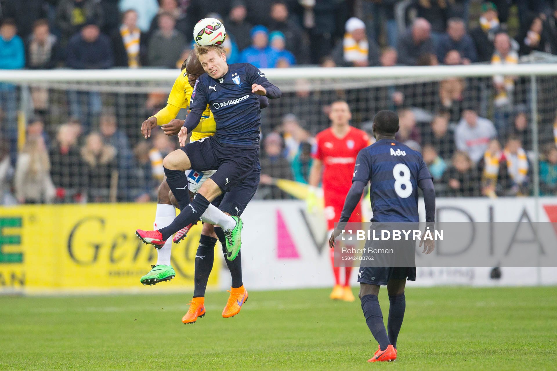 under fotbollsmatchen i Allsvenskan mellan Falkenberg och