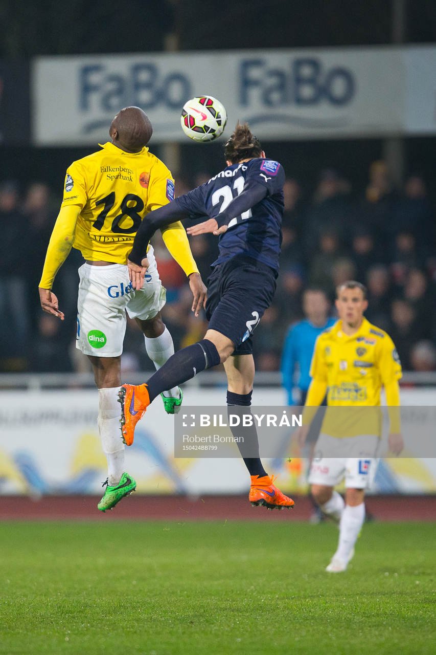 Falkenbergs Hakeem Araba och Malmö FFs Erik Johansson