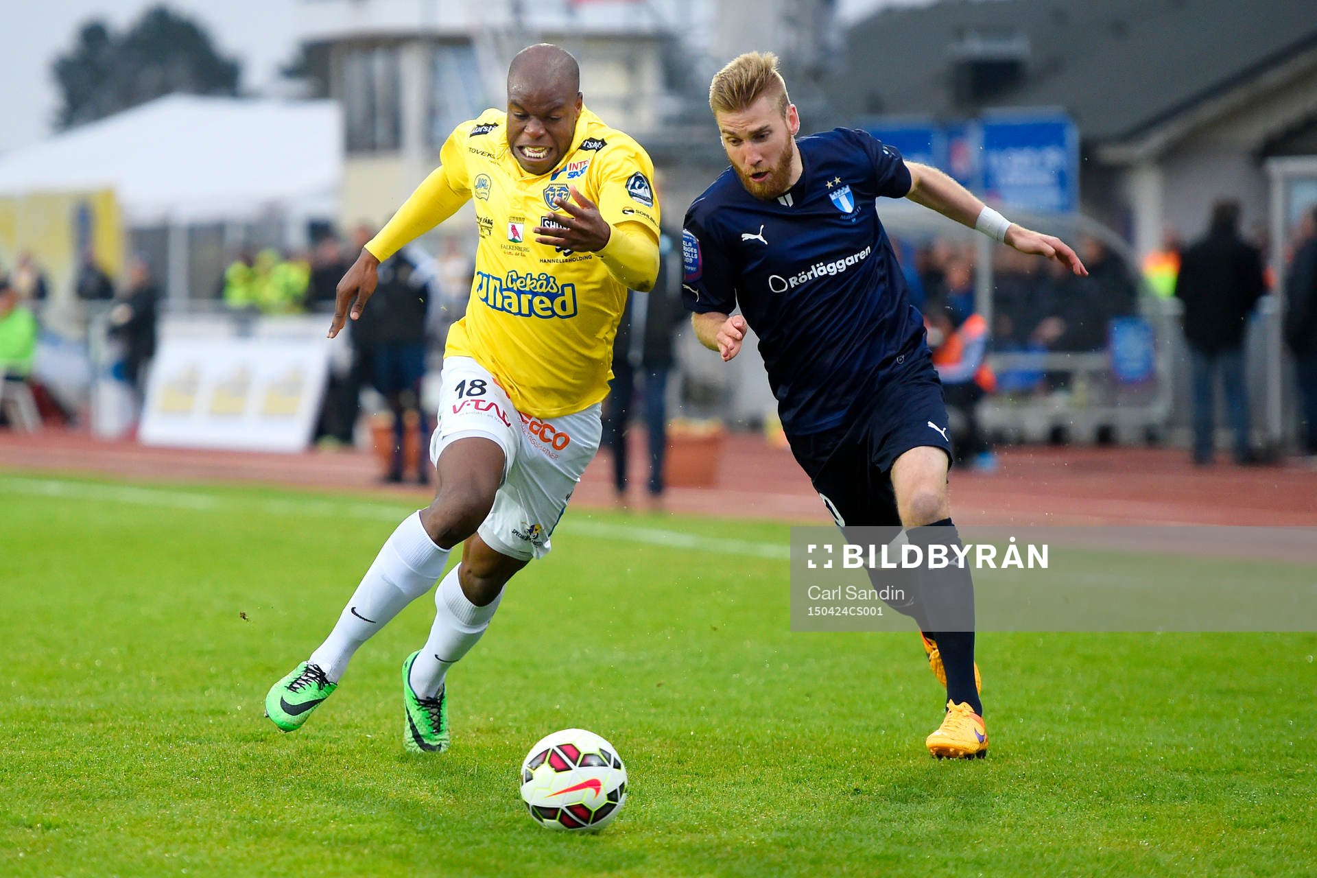 Falkenbergs Hakeem Araba och Malmö FFs Rasmus Bengtsson