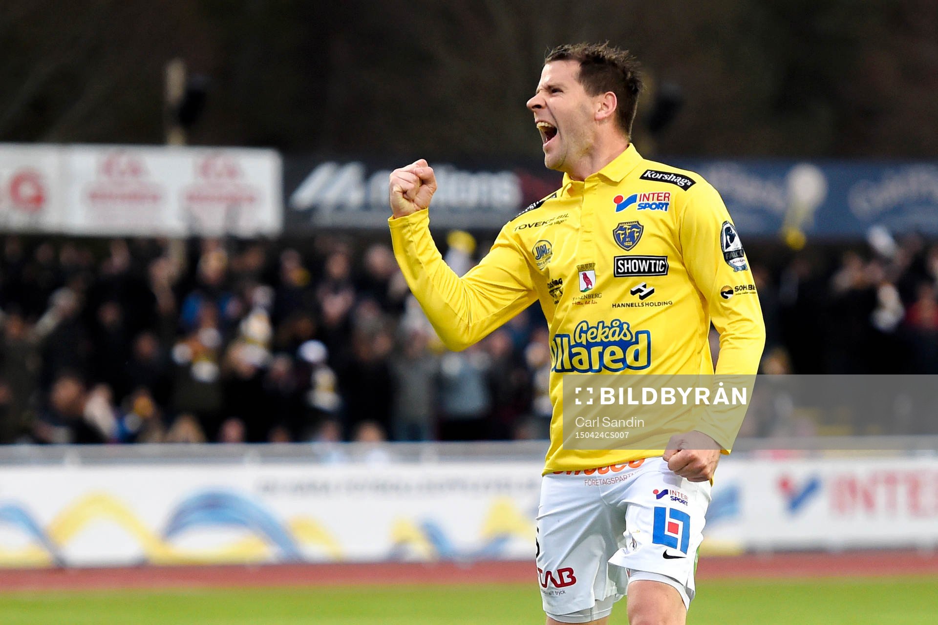 Falkenbergs Stefan Rodevåg jublar