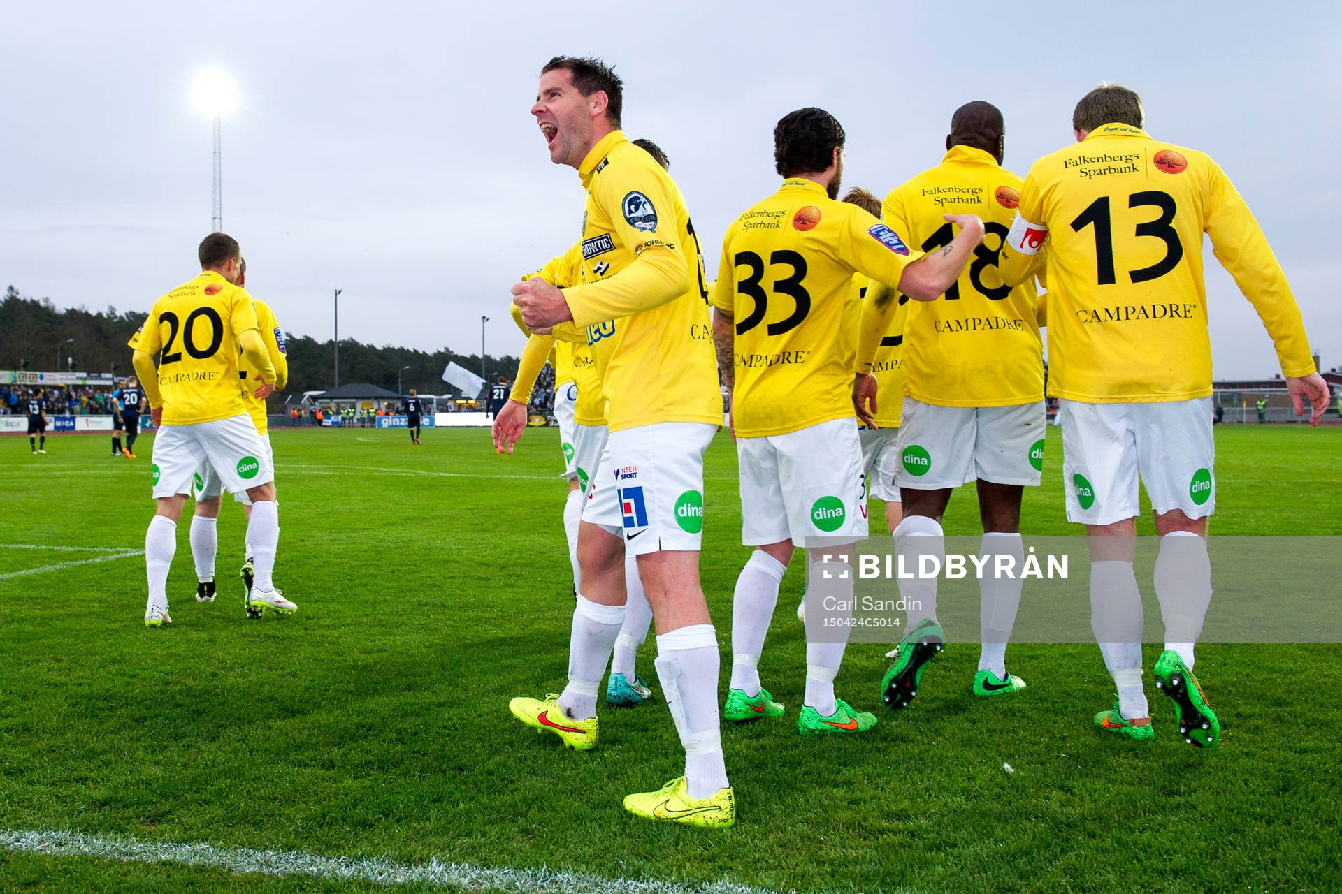 Falkenbergs Stefan Rodevåg jublar
