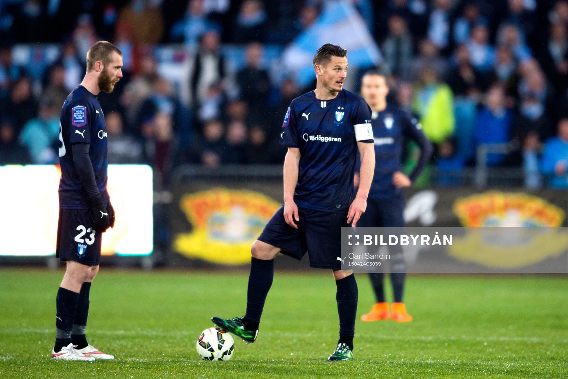 Malmö FFs Jo Inge Berget och Markus Rosenberg gör sig