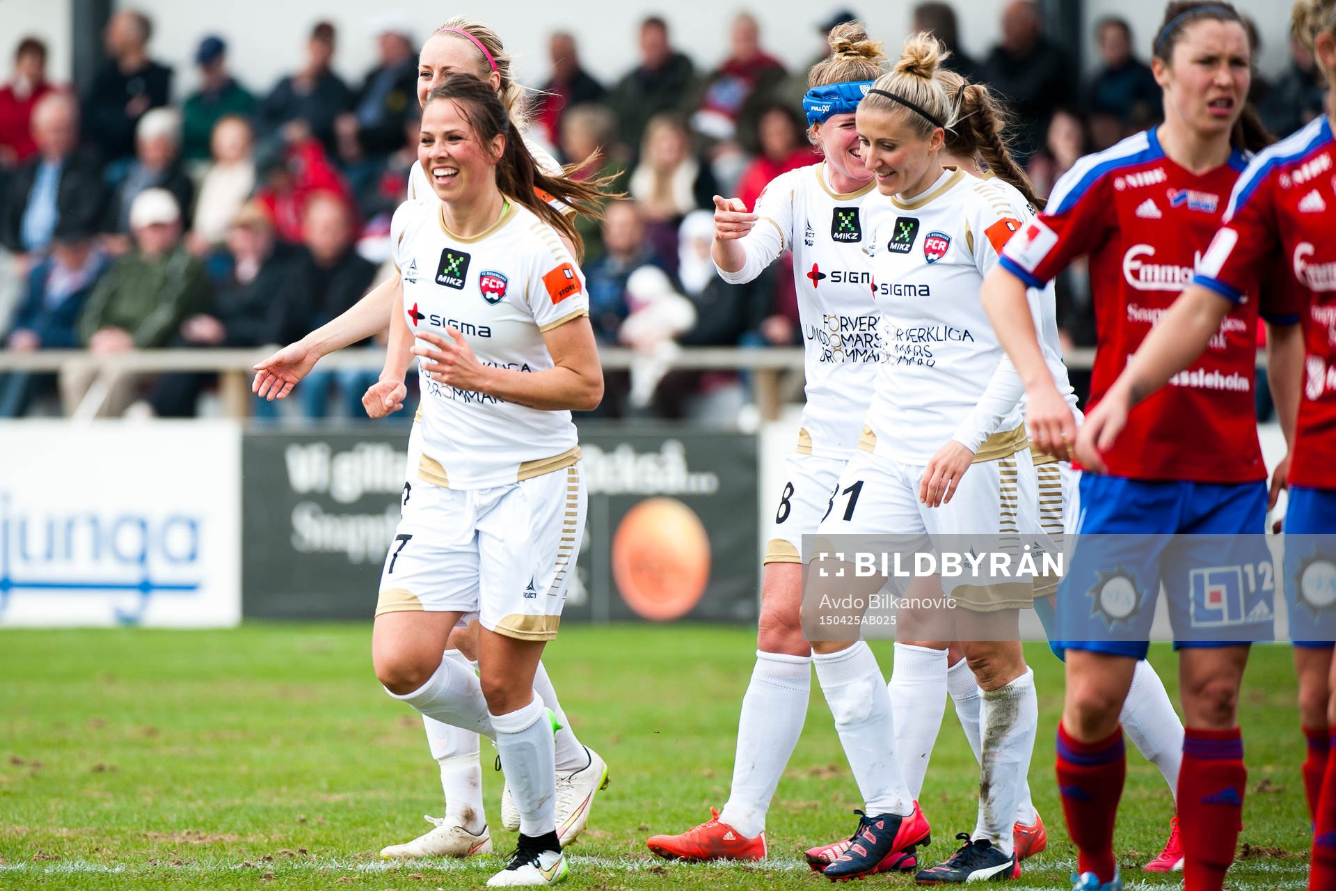 Rosengårds Sara Björk Gunnarsdottir jublar