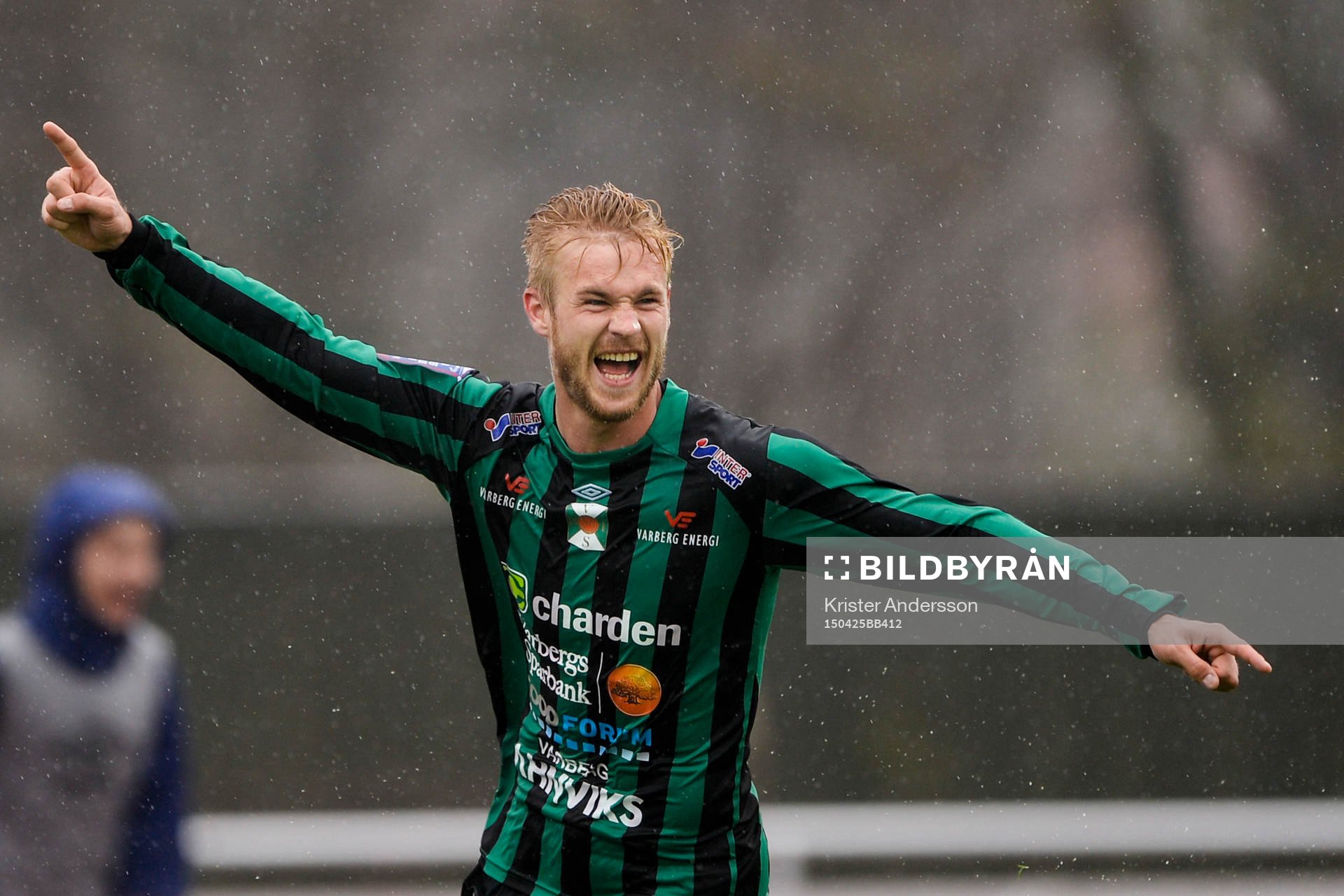 Varbergs Mats André Kaland jublar