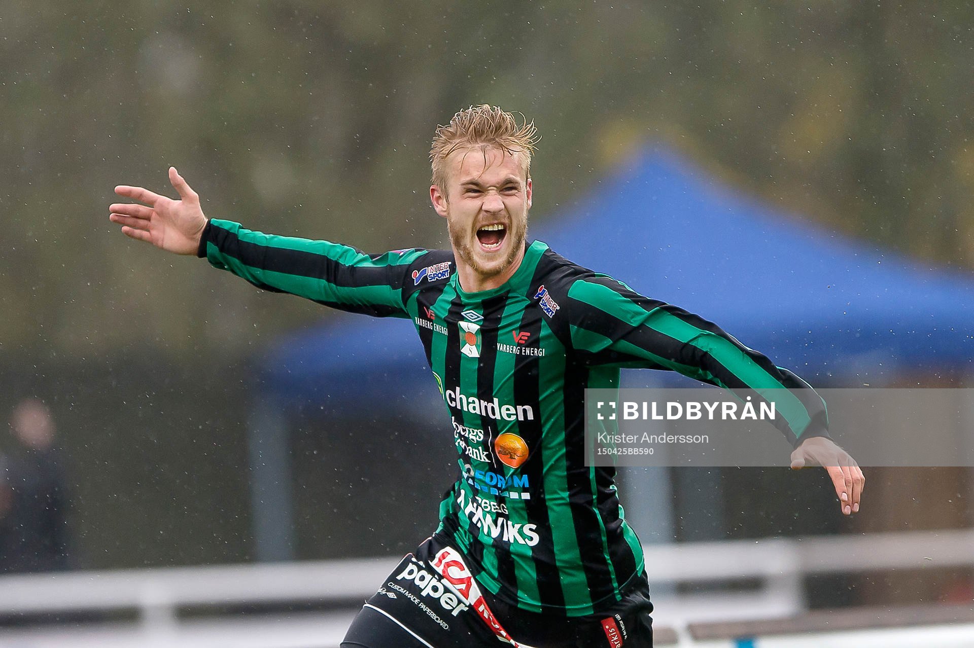 Varbergs Mats André Kaland jublar
