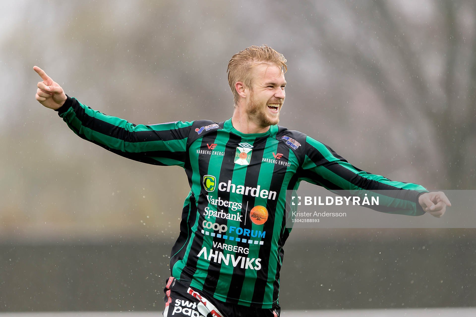 Varbergs Mats André Kaland jublar