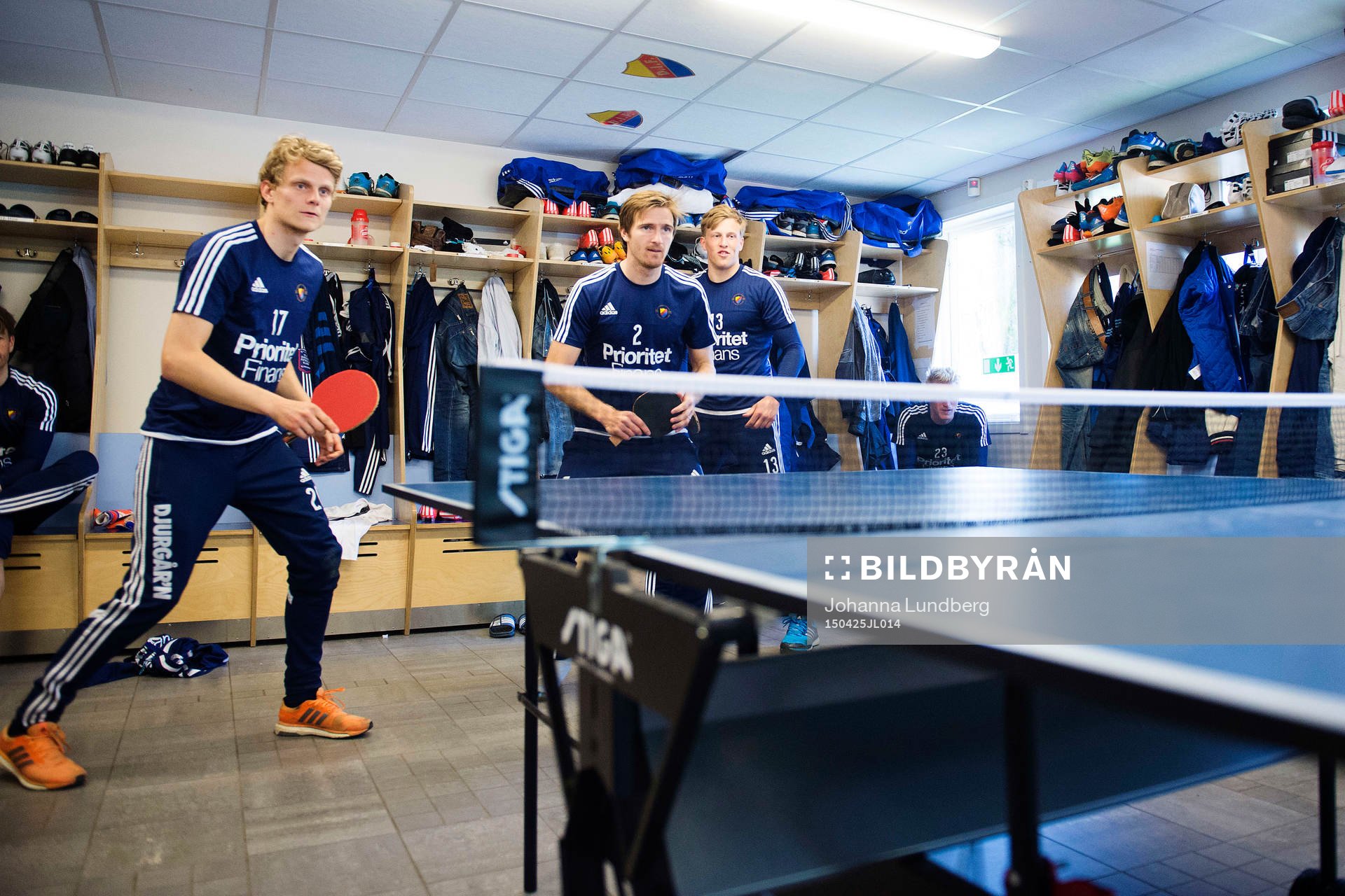 Djurgårdens Tim Björkström, Jesper Arvidsson och Emil