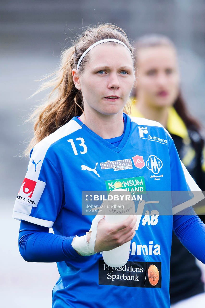 Mallbackens målvakt Jennifer Falk