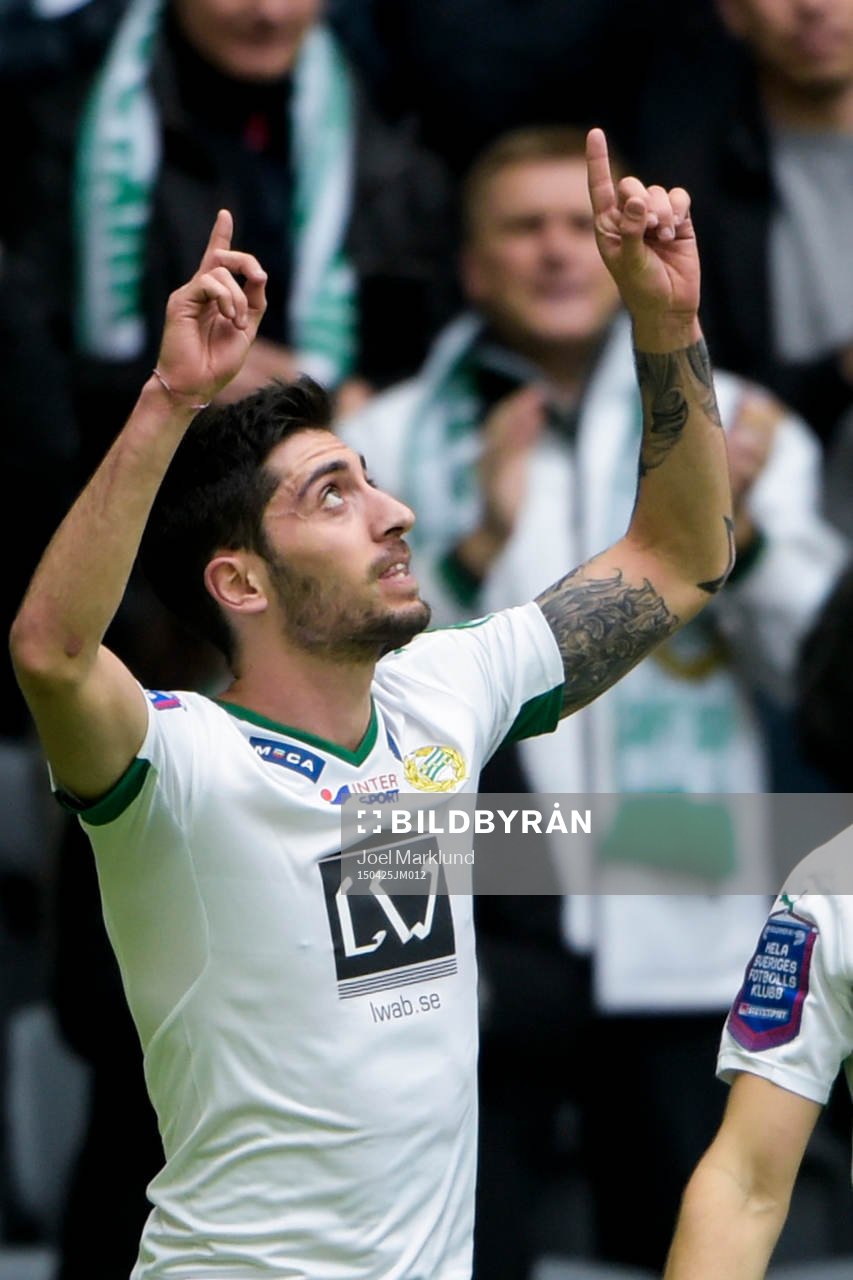 Hammarbys Nahir Besara jublar