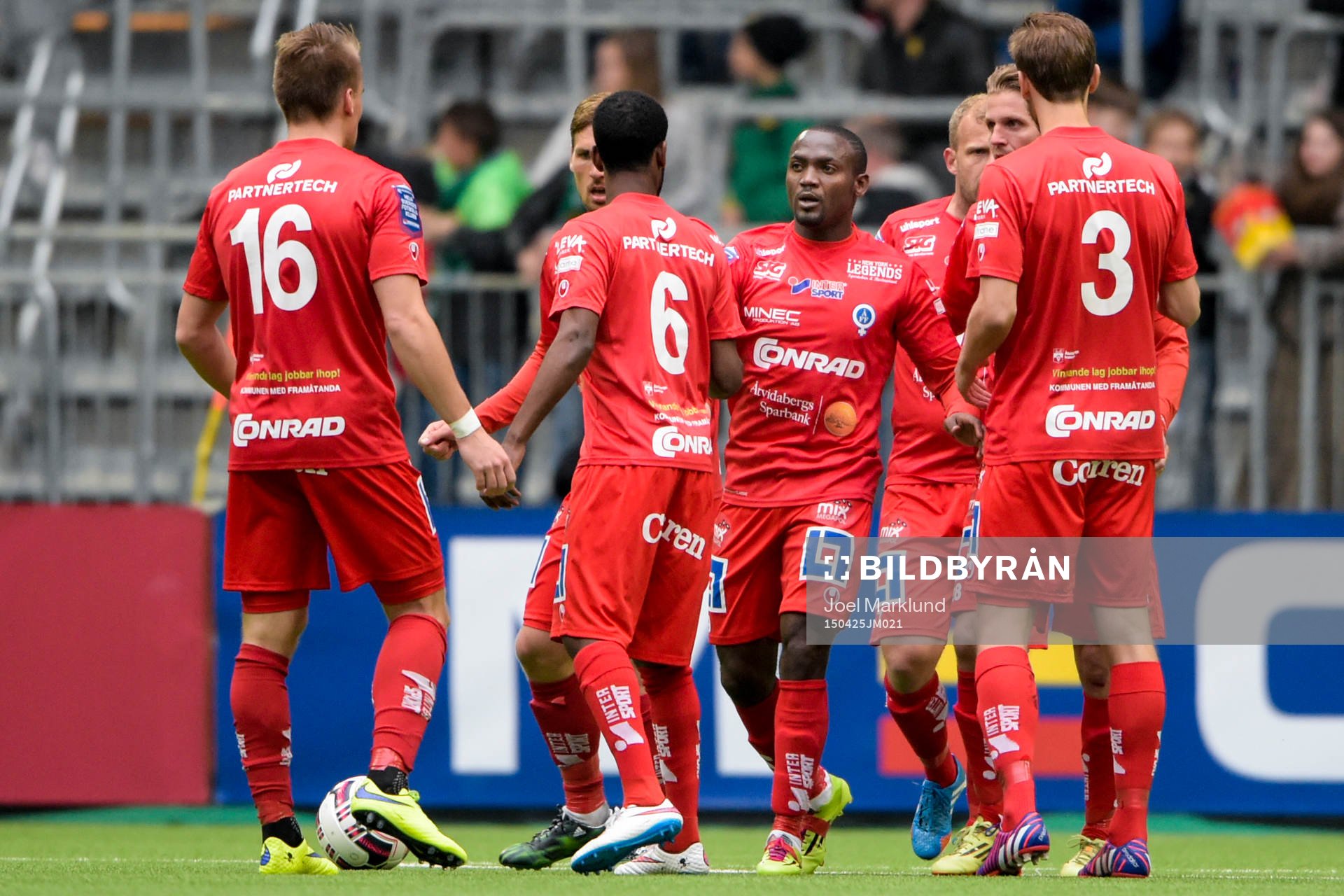 Åtvidabergs spelare jublar