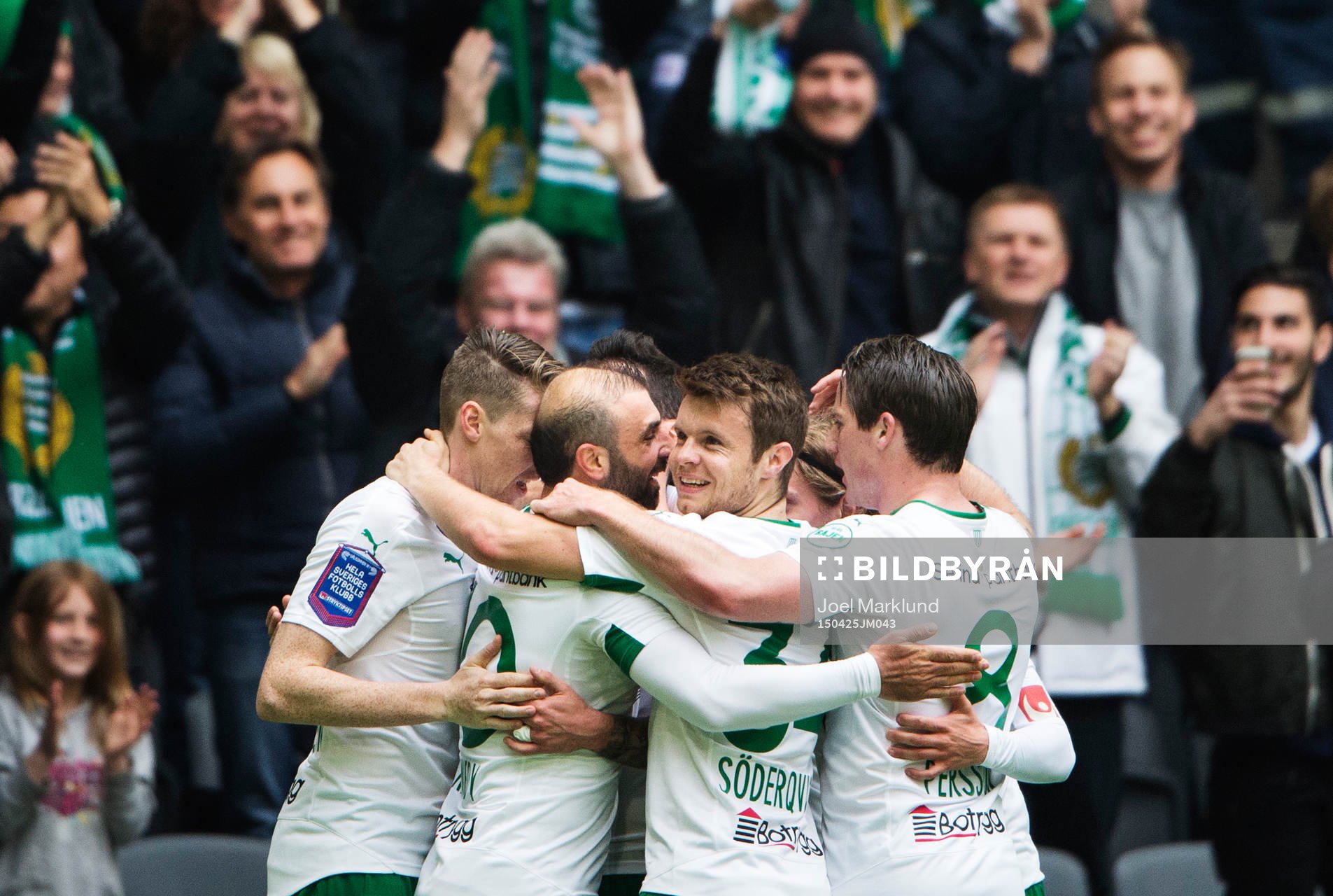 Jubel bland Hammarbys spelare
