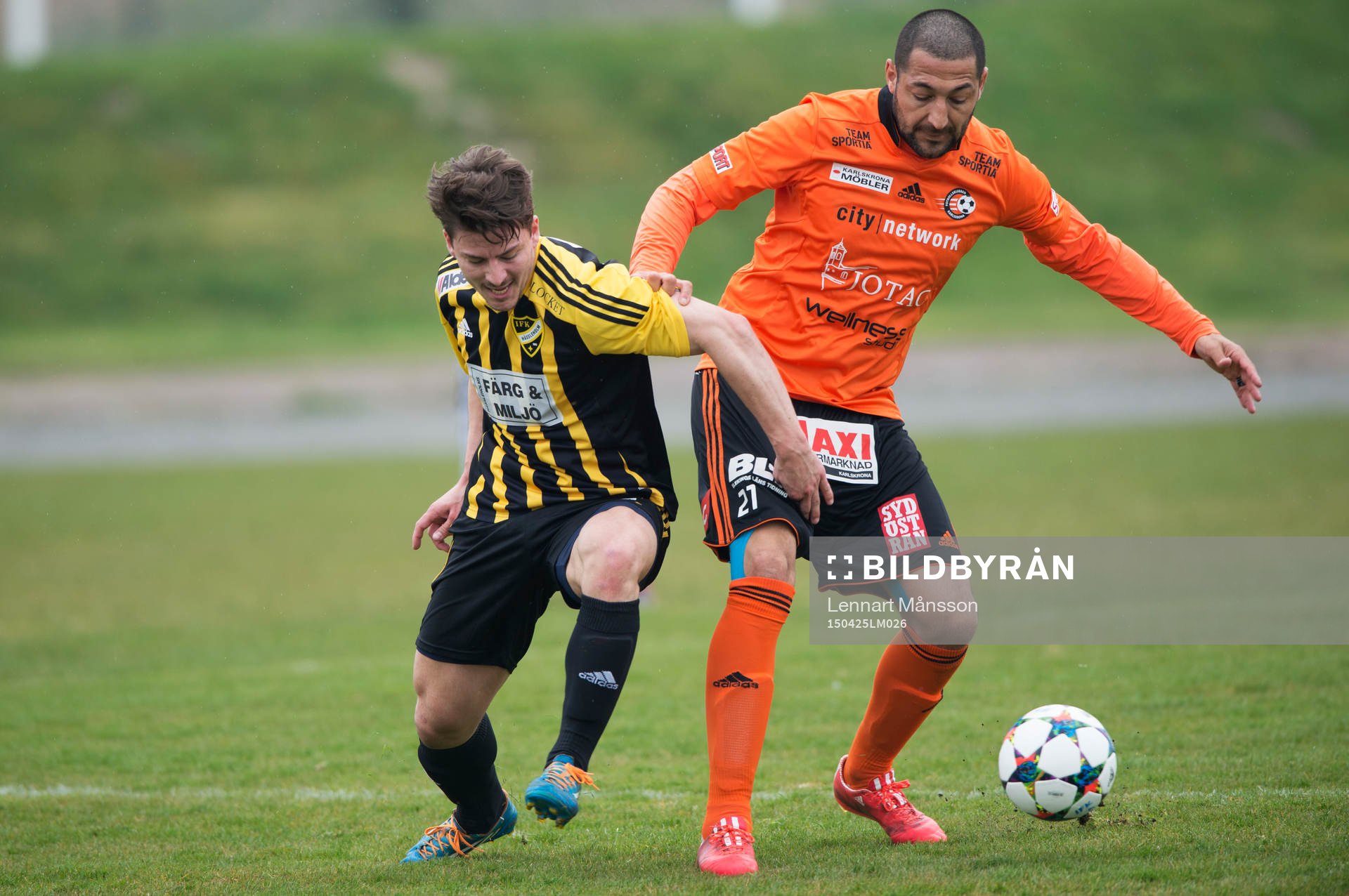 IFK Hässleholms Martin Tsilfidis och Karlskronas Juan
