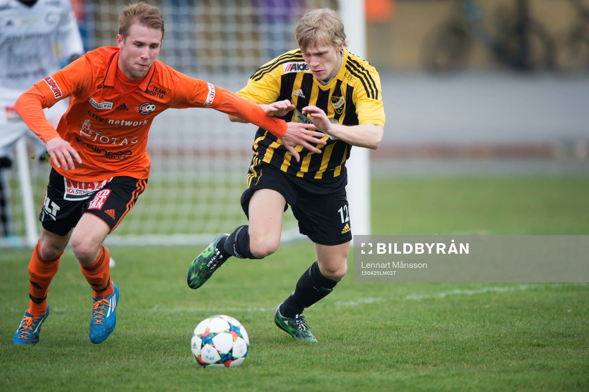 IFK Hässleholms Robin Persson i matchen i division 2 mellan IFK Hässleholm och Karlskrona i Hässleholm 25 april 2015.
