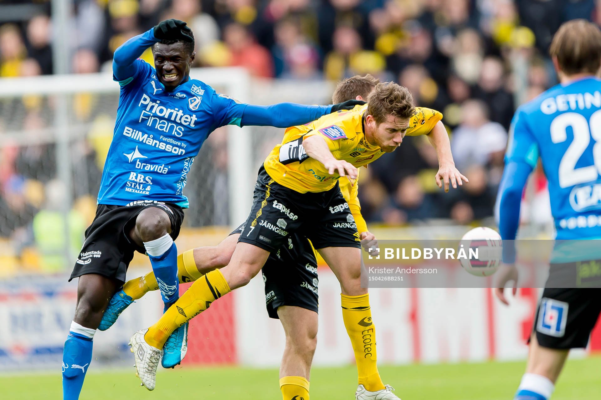 Halmstads Kwame Karikari och Elfsborgs Marcus Rohdén