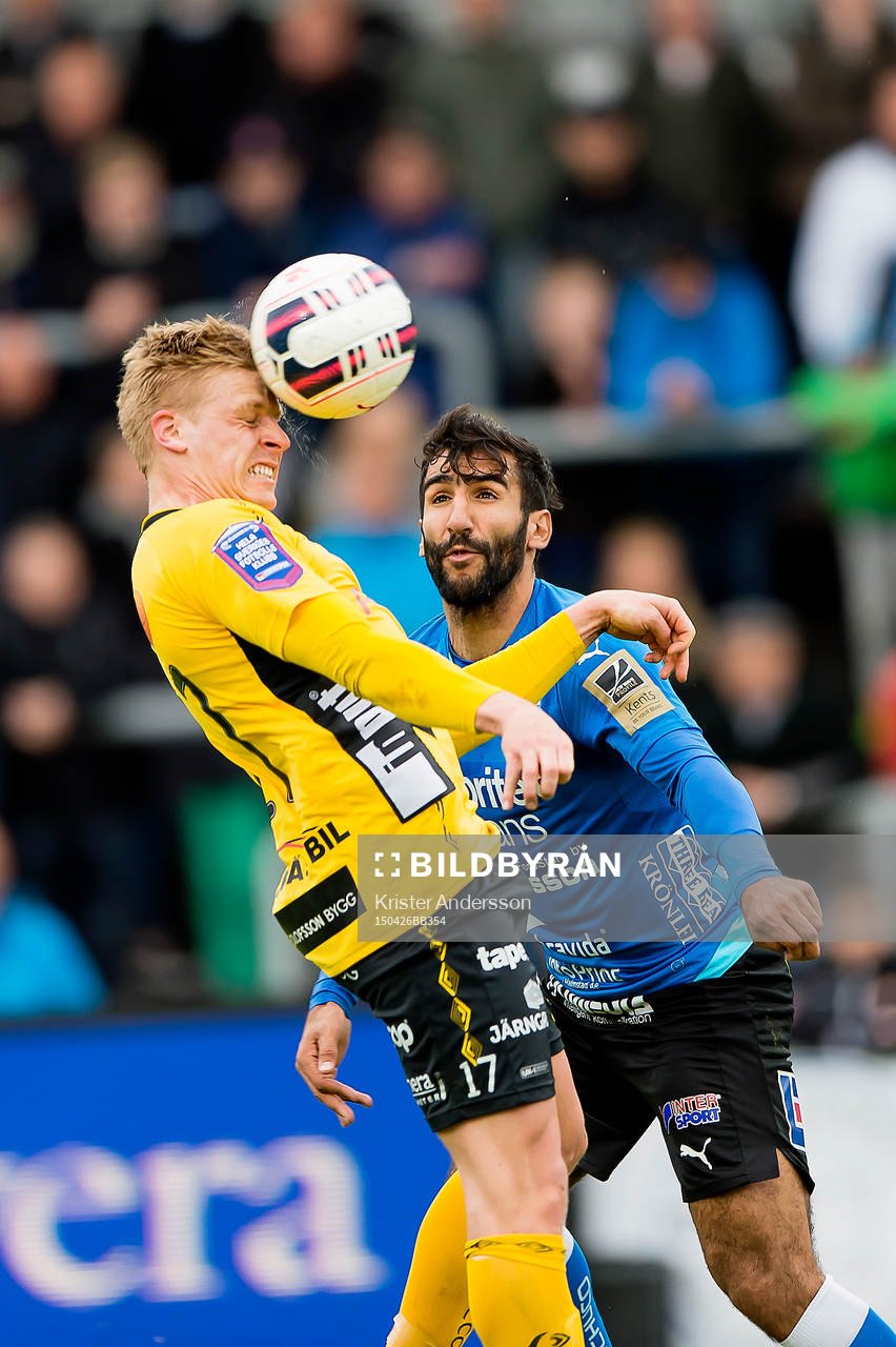 Elfsborgs Per Frick och Halmstads Mohammed Ali Khan