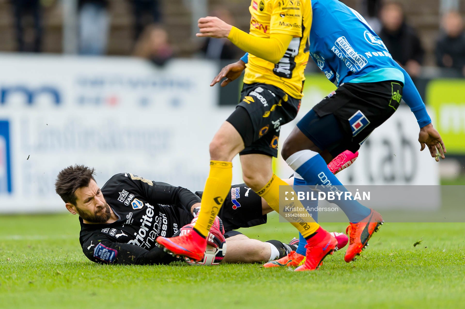 under fotbollsmatchen i Allsvenskan mellan Halmstad och