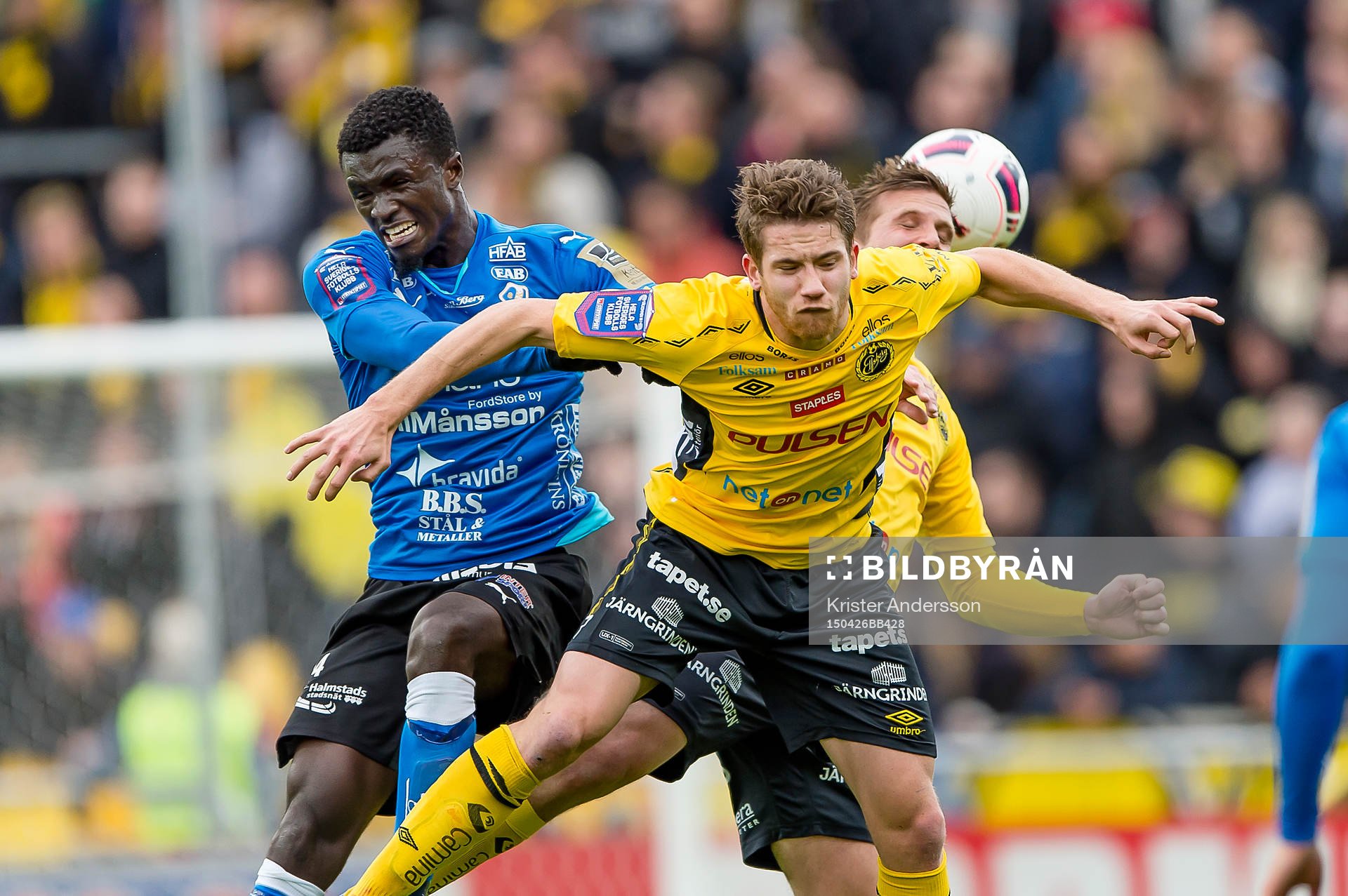 Halmstads Kwame Karikari och Elfsborgs Marcus Rohdén
